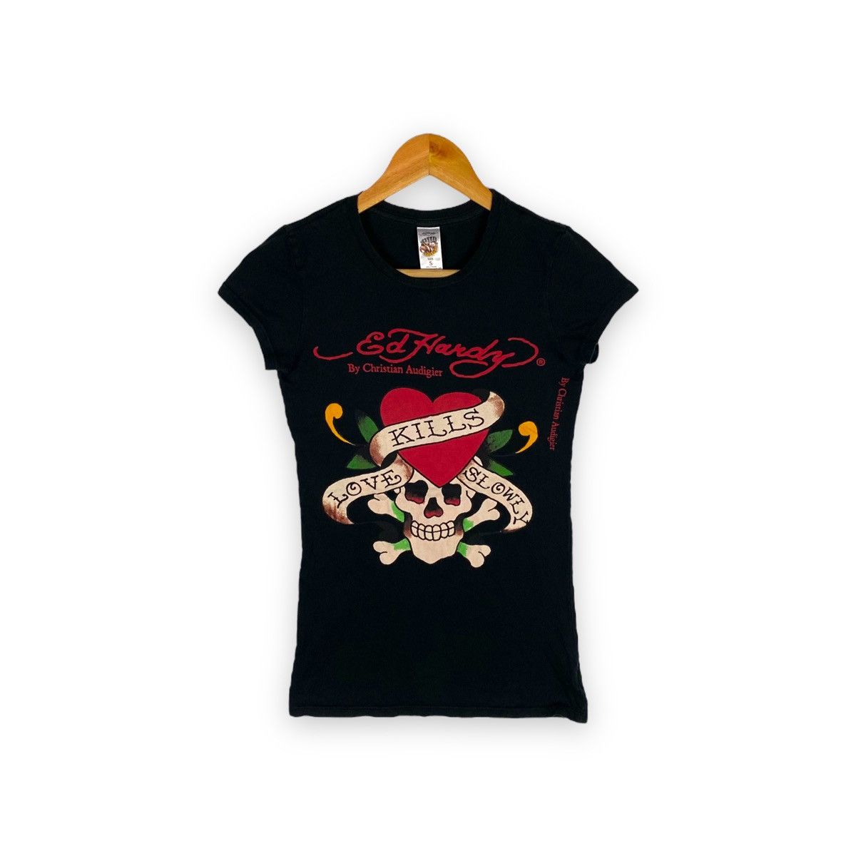 Christian Audigier ED HARDY BY CHRISTIAN AUDIGIER TOPS LOVE KILLS SLOWLY SKULL Size S / US 4 / IT 40 - 1 Thumbnail