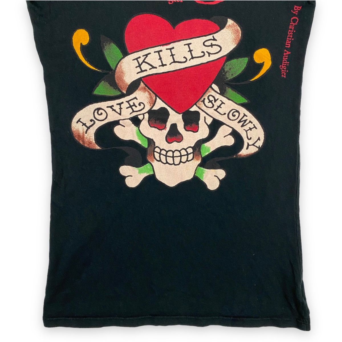 Christian Audigier ED HARDY BY CHRISTIAN AUDIGIER TOPS LOVE KILLS SLOWLY SKULL Size S / US 4 / IT 40 - 3 Thumbnail