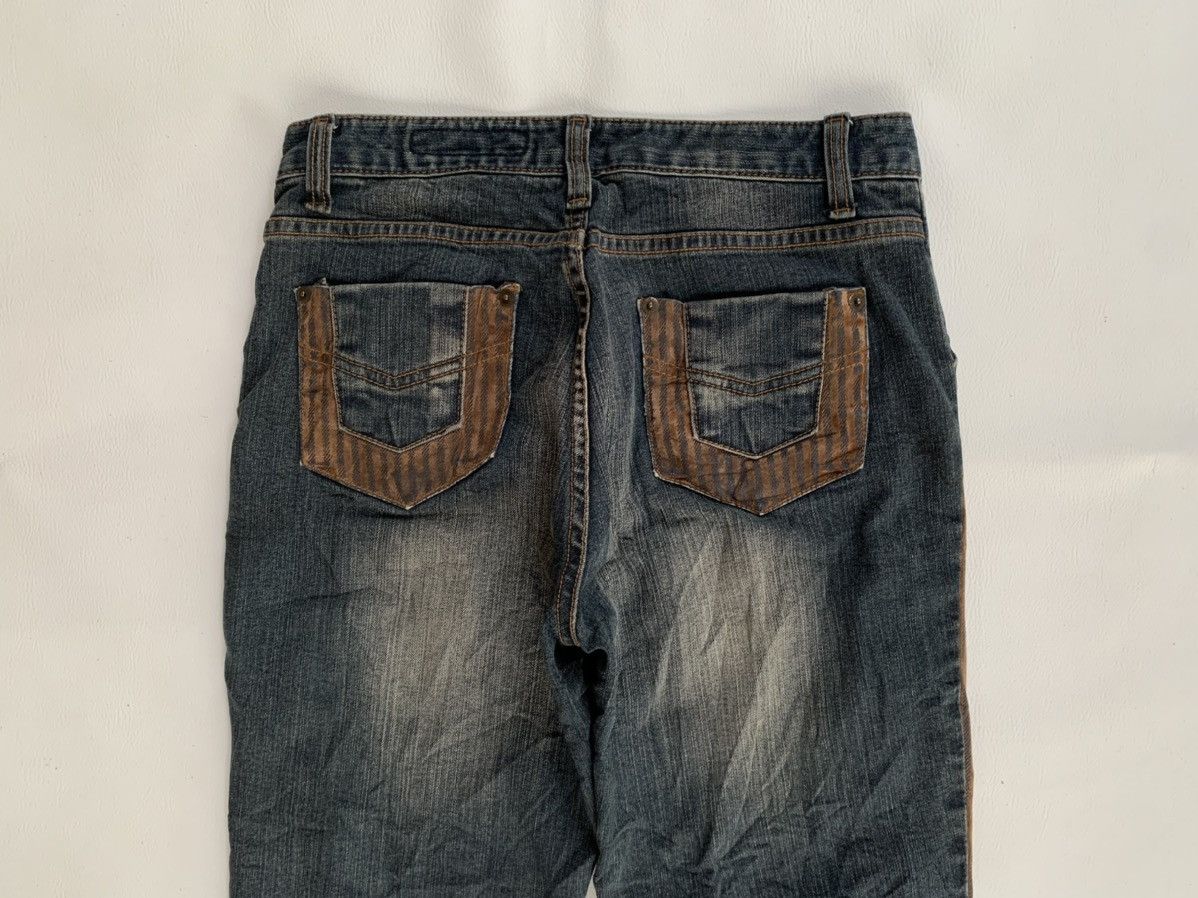 If Six Was Nine × Japanese Brand × Tornado Mart Flared Blue Jam Boot Cut Pants Undefined Size US 28 / EU 44 - 4 Thumbnail