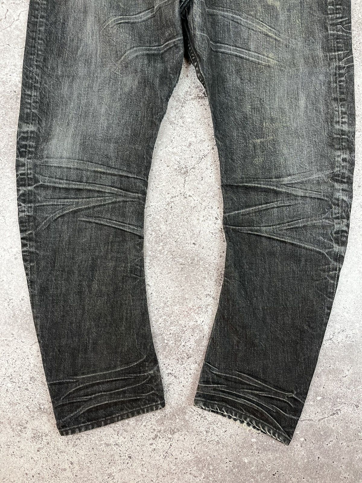 Allsaints Allsaints Black NLS Split Distressed Denim Pants Size US 32 / EU 48 - 4 Thumbnail