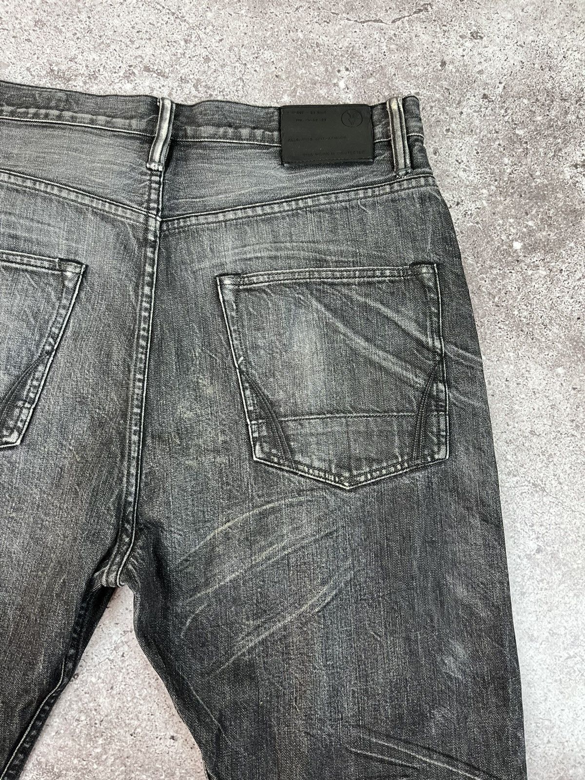 Allsaints Allsaints Black NLS Split Distressed Denim Pants Size US 32 / EU 48 - 12 Thumbnail