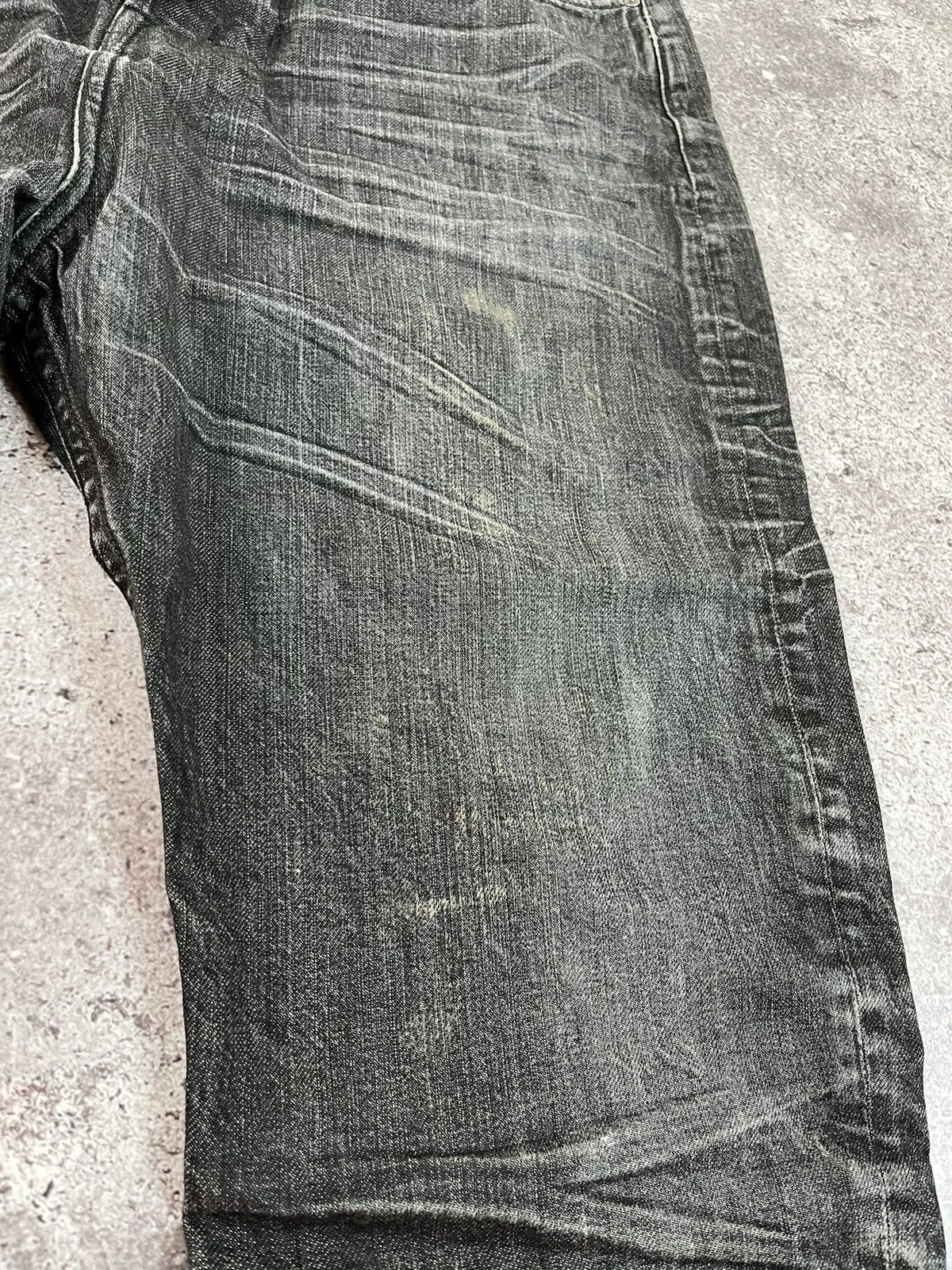 Allsaints Allsaints Black NLS Split Distressed Denim Pants Size US 32 / EU 48 - 8 Thumbnail