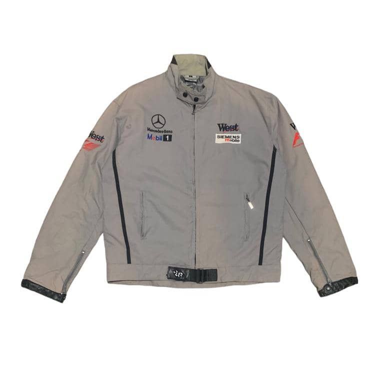 Mercedes-Benz Vintage 90s Mercedes Benz Formula 1 Racing Jacket Sun Faded Size US XL / EU 56 / 4 - 1 Thumbnail