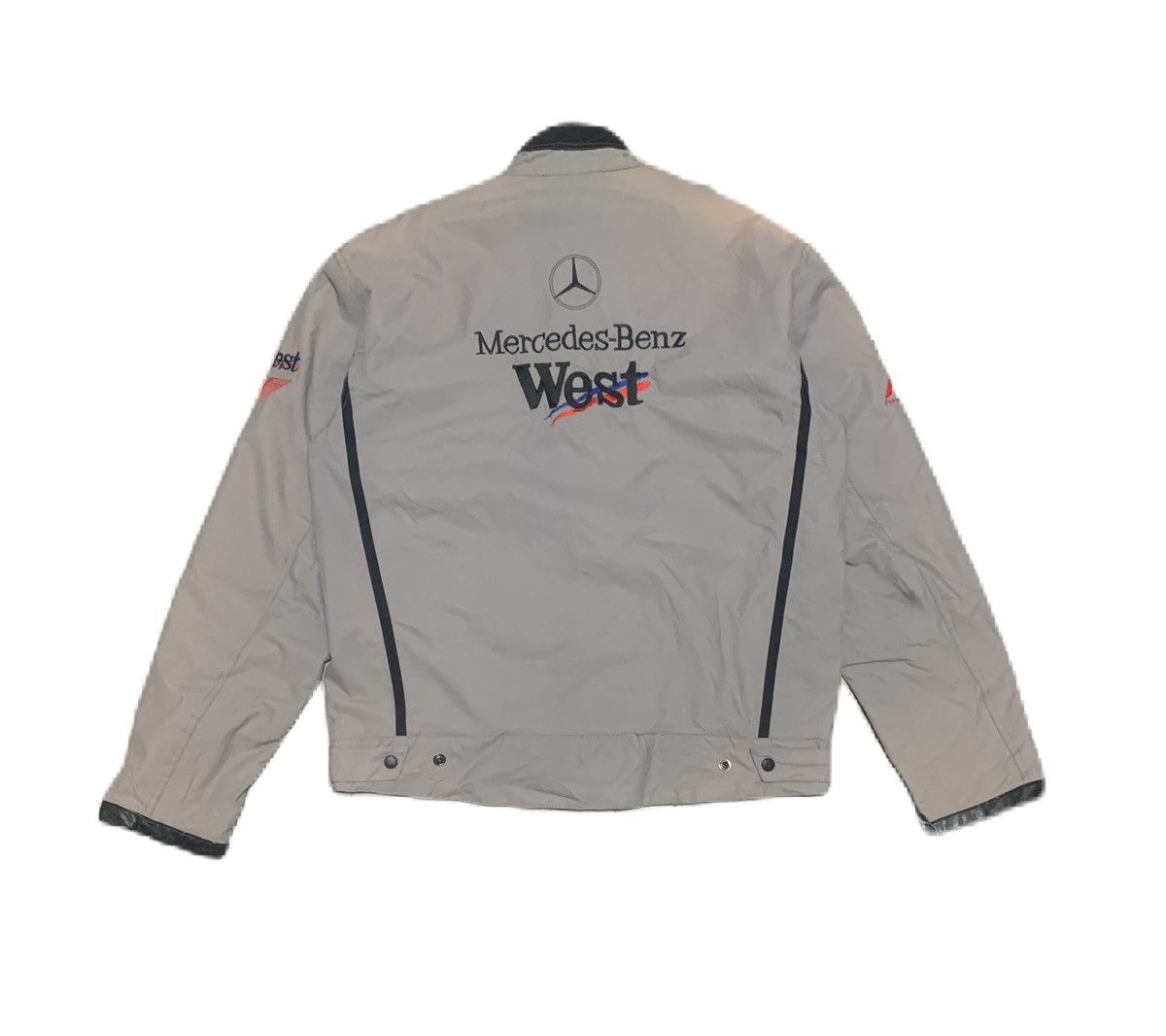 Mercedes-Benz Vintage 90s Mercedes Benz Formula 1 Racing Jacket Sun Faded Size US XL / EU 56 / 4 - 4 Thumbnail