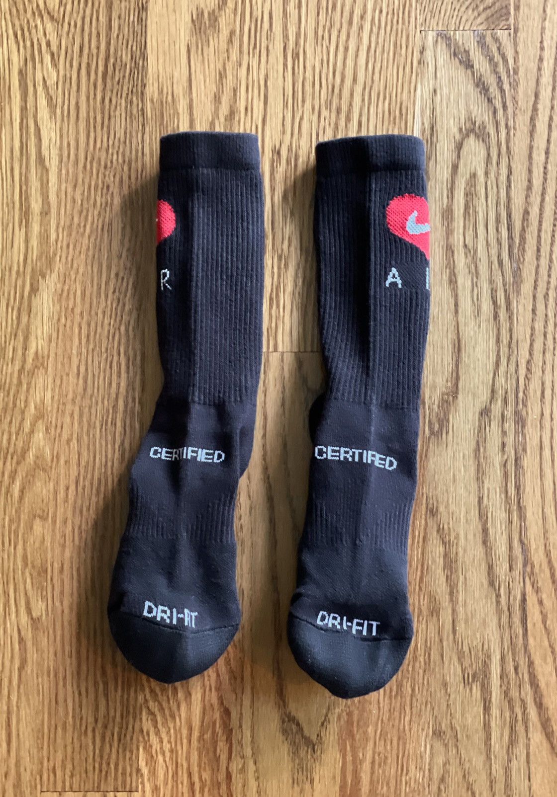 Drake × Nike M One Pair Certified Lover Boy Socks Black CLB Air Long Crew Size ONE SIZE - 3 Thumbnail