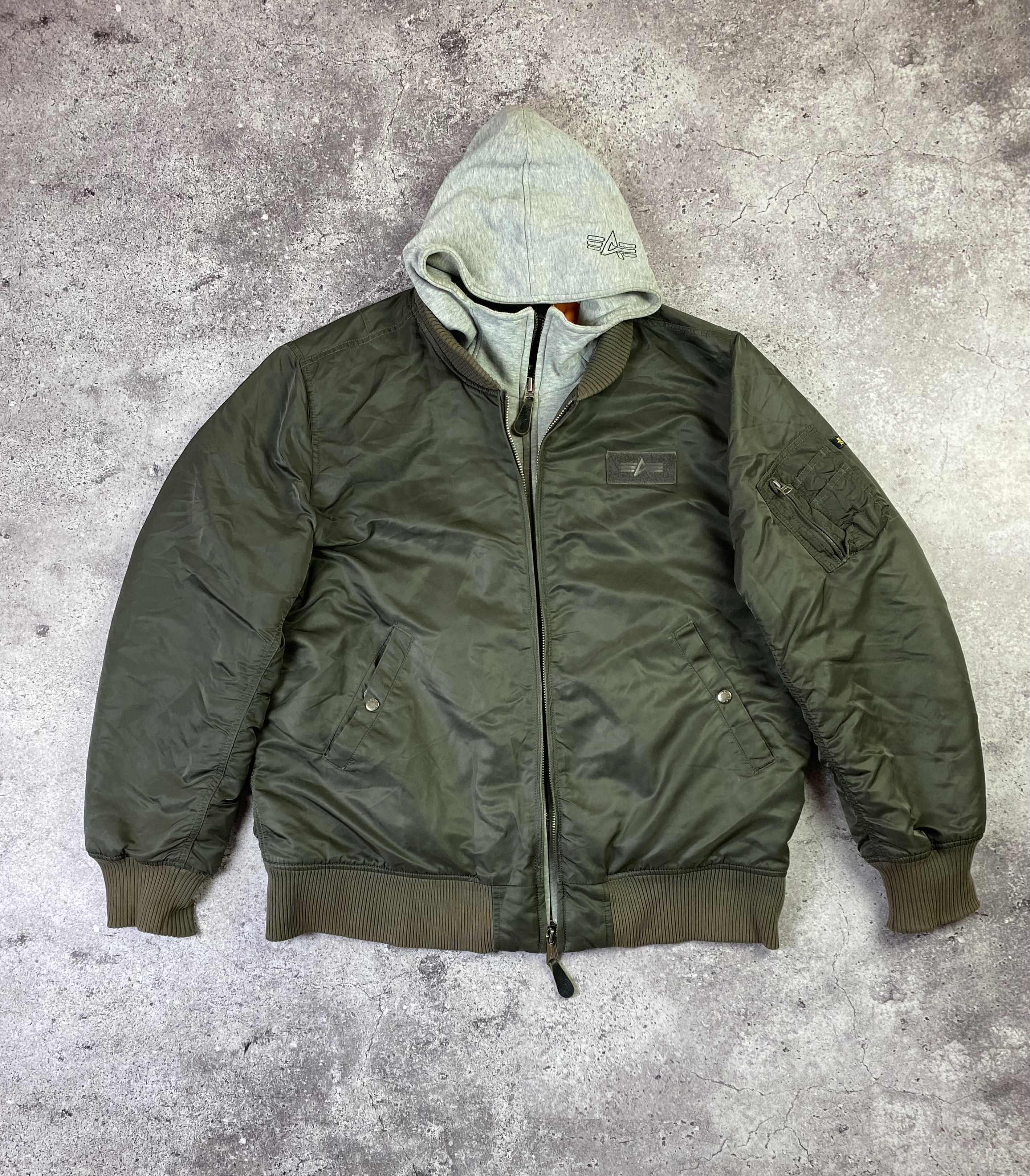 Alpha Industries × Military × Vintage Vintage Alpha Industries M-A1 Hooded  Bomber Jacket Army | Grailed