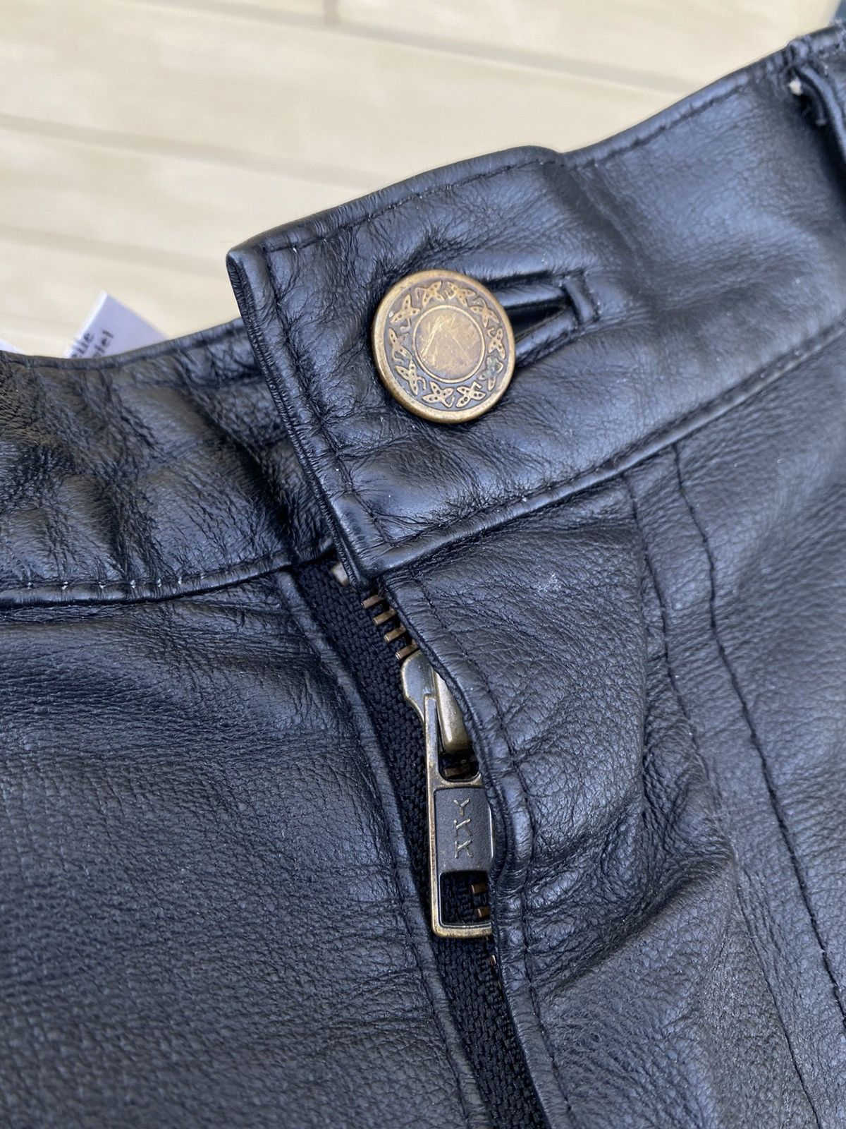 Genuine Leather Black leather casual pants Size US 34 / EU 50 - 5 Thumbnail