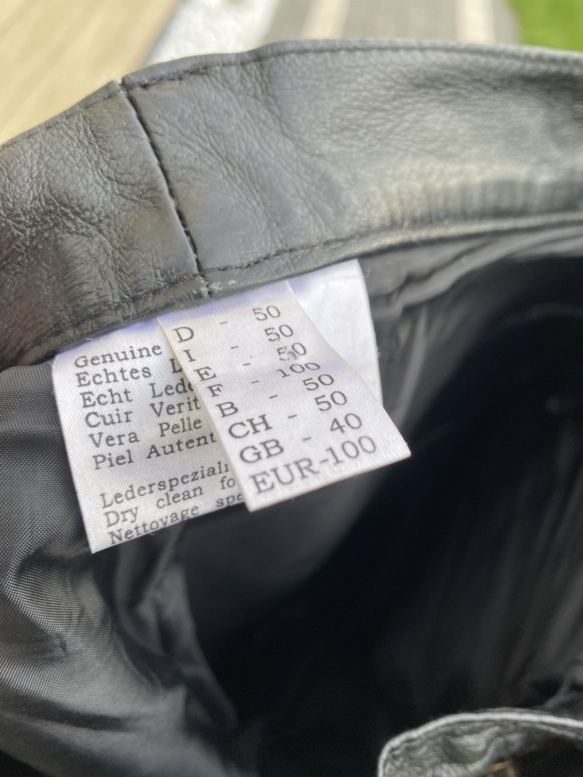 Genuine Leather Black leather casual pants Size US 34 / EU 50 - 3 Thumbnail