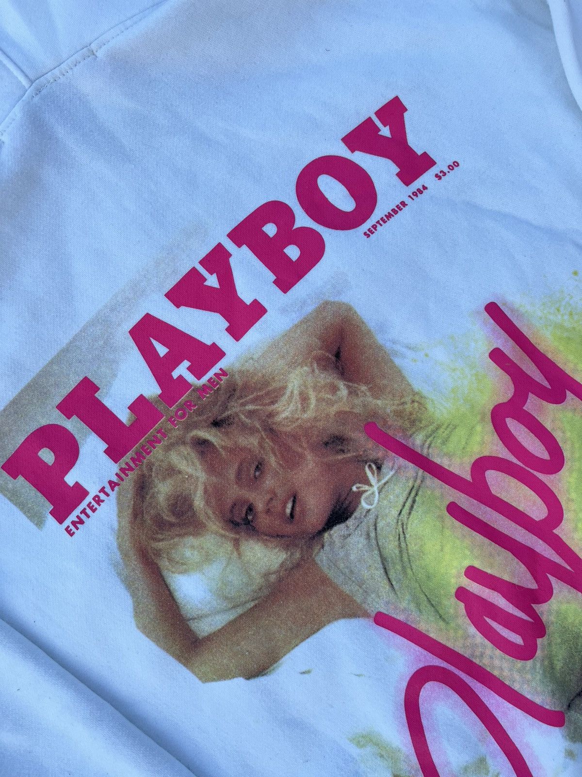 Playboy Vintage white Playboy front page hoodie Size US L / EU 52-54 / 3 - 3 Thumbnail
