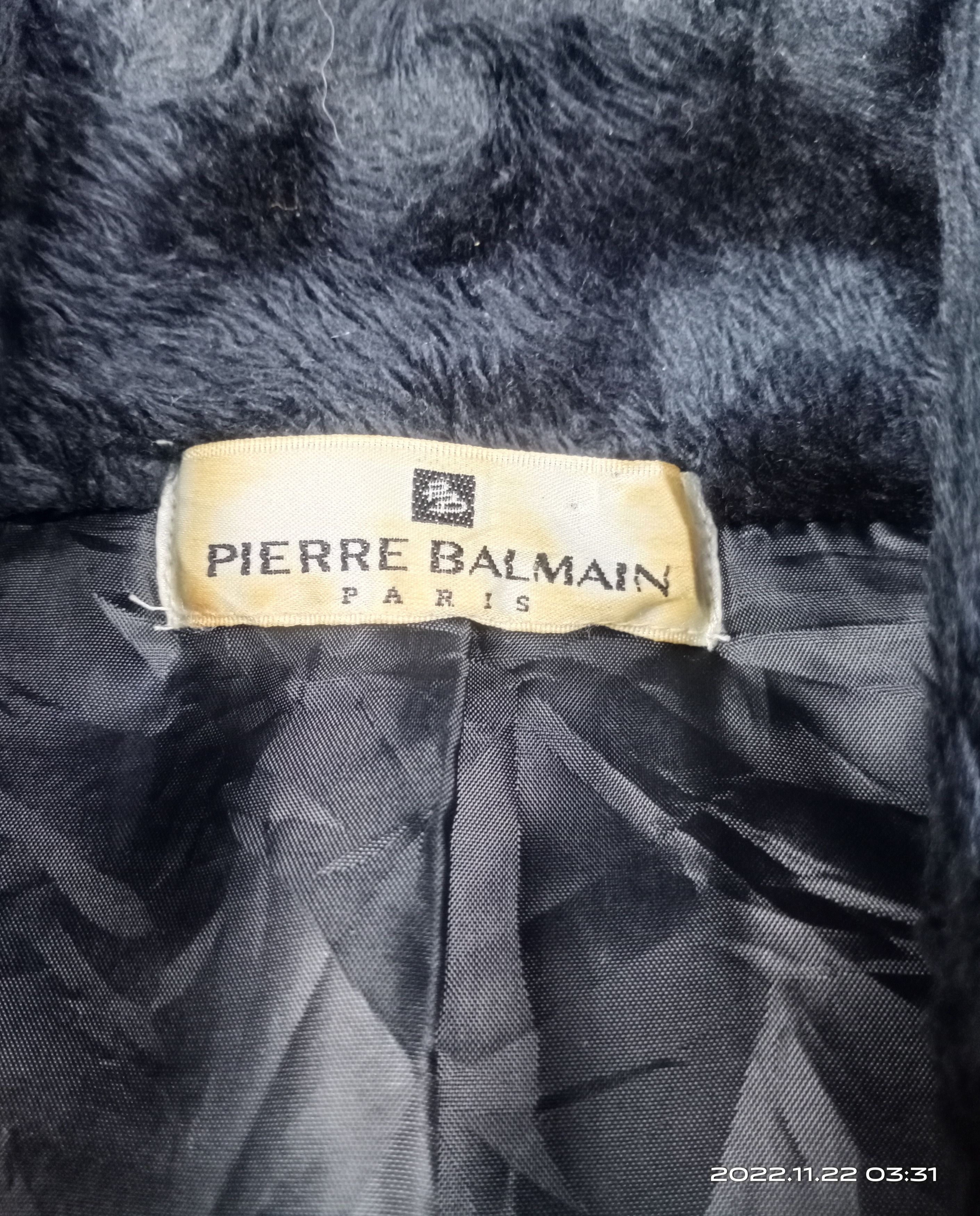 Pierre Balmain × Vintage 💥RARE💥Vintage Pierre Balmain Deep Pile Fleece Jacket Size US M / EU 48-50 / 2 - 5 Thumbnail