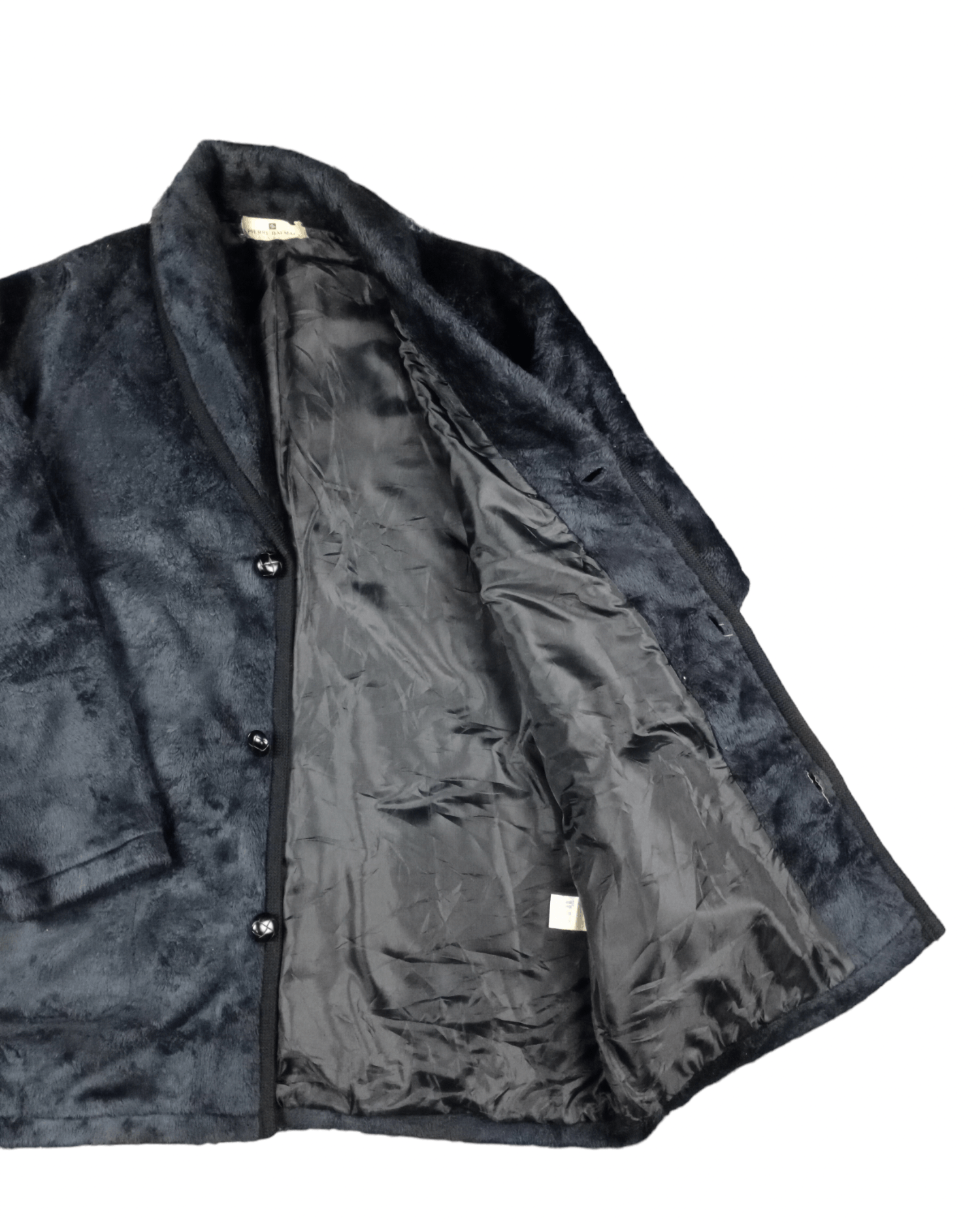 Pierre Balmain × Vintage 💥RARE💥Vintage Pierre Balmain Deep Pile Fleece Jacket Size US M / EU 48-50 / 2 - 4 Thumbnail