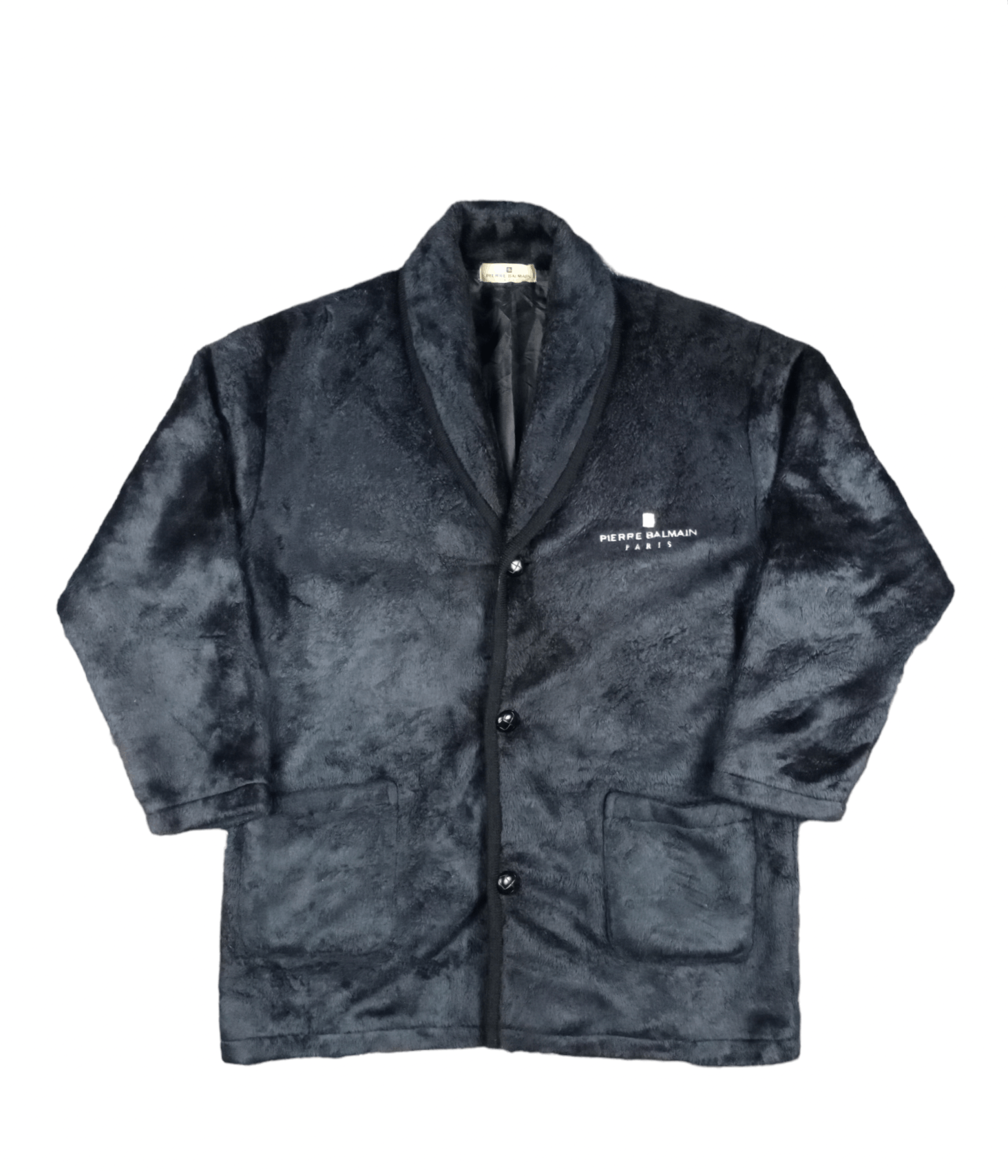 Pierre Balmain × Vintage 💥RARE💥Vintage Pierre Balmain Deep Pile Fleece Jacket Size US M / EU 48-50 / 2 - 1 Thumbnail