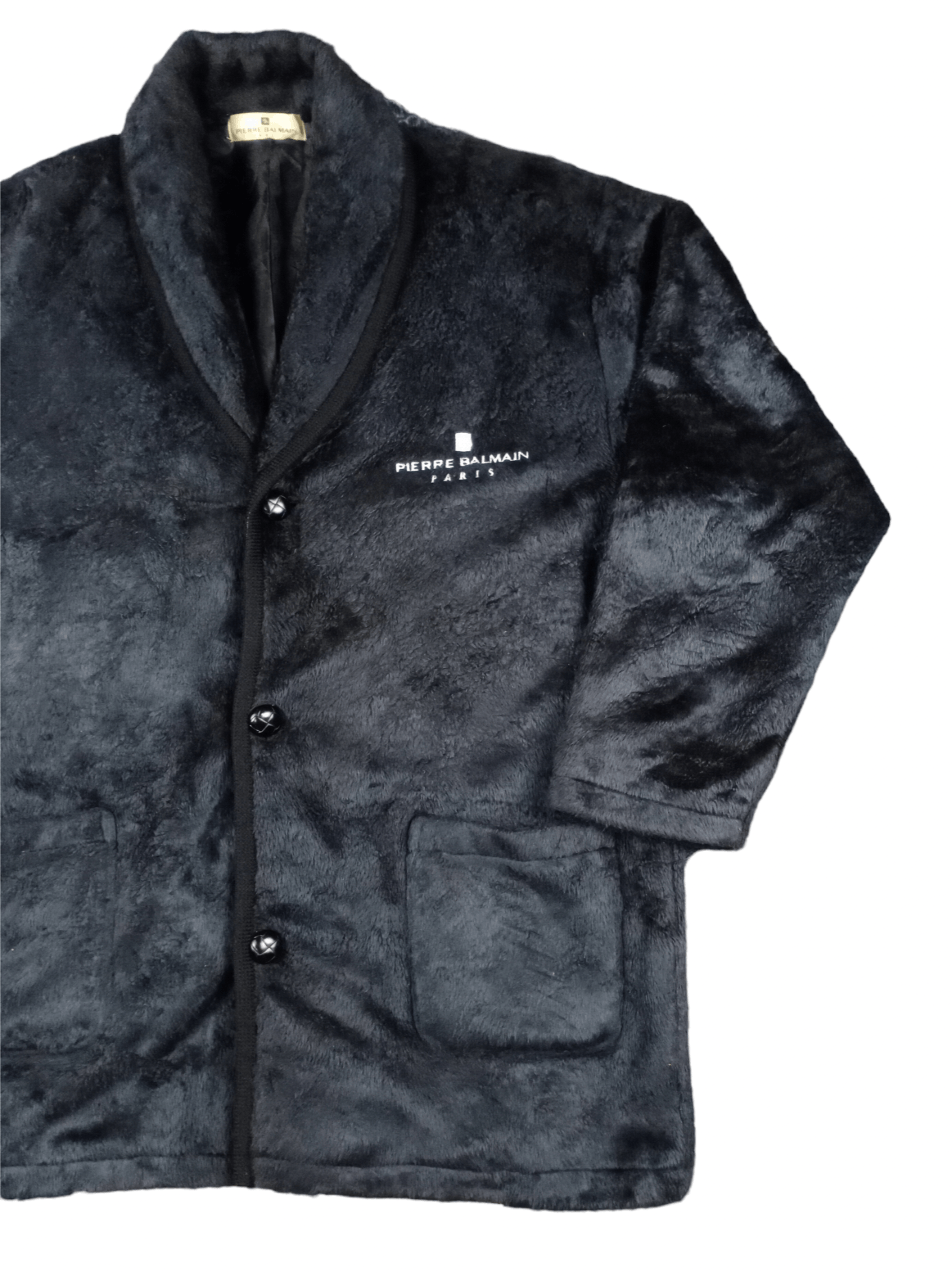 Pierre Balmain × Vintage 💥RARE💥Vintage Pierre Balmain Deep Pile Fleece Jacket Size US M / EU 48-50 / 2 - 3 Thumbnail