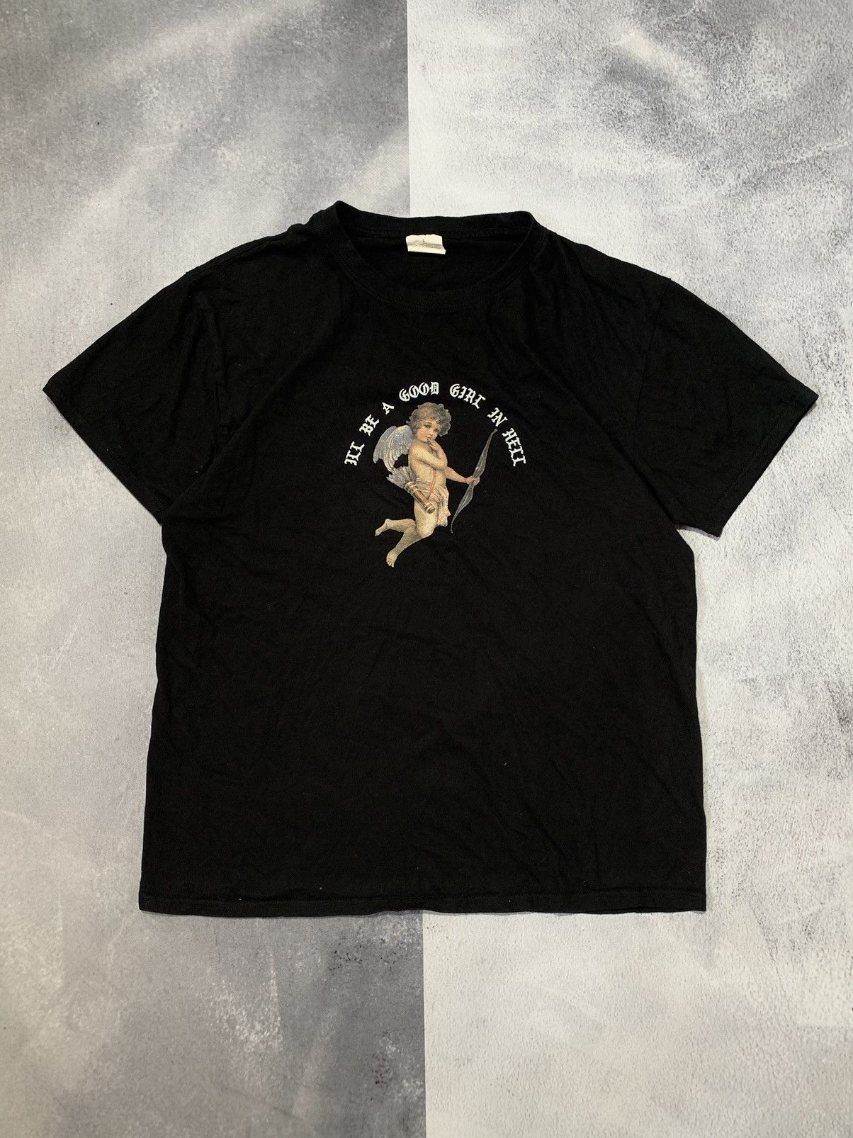 Japanese Brand × Vintage Vintage Y2K I’ll be a good girl in hell tee big logo size L Size US L / EU 52-54 / 3 - 1 Thumbnail