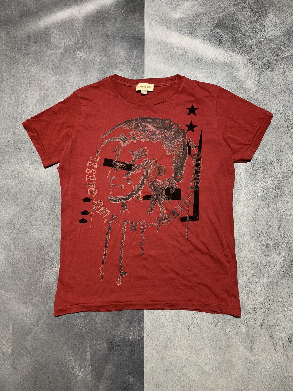 Other Vintage Y2K Diesel big logo tee 00s style size M Size M / US 6-8 / IT 42-44 - 1 Thumbnail