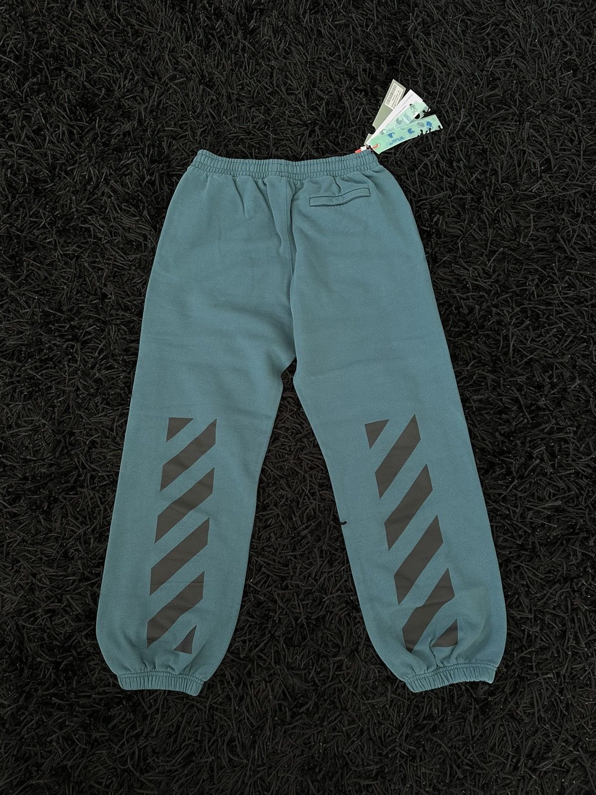 image of Off White Off-White Sweatpants in Soft Jade, Men's (Size 32)