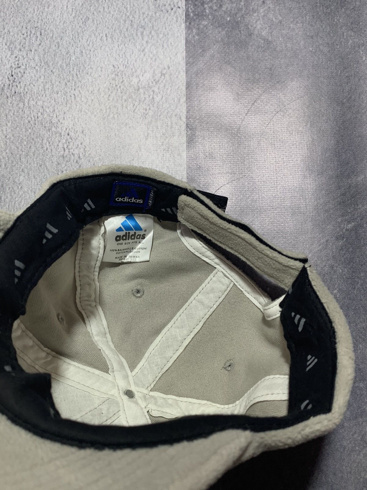 Adidas Vintage Y2K Adidas fleece cap big logo style streetwear Size ONE SIZE - 2 Thumbnail