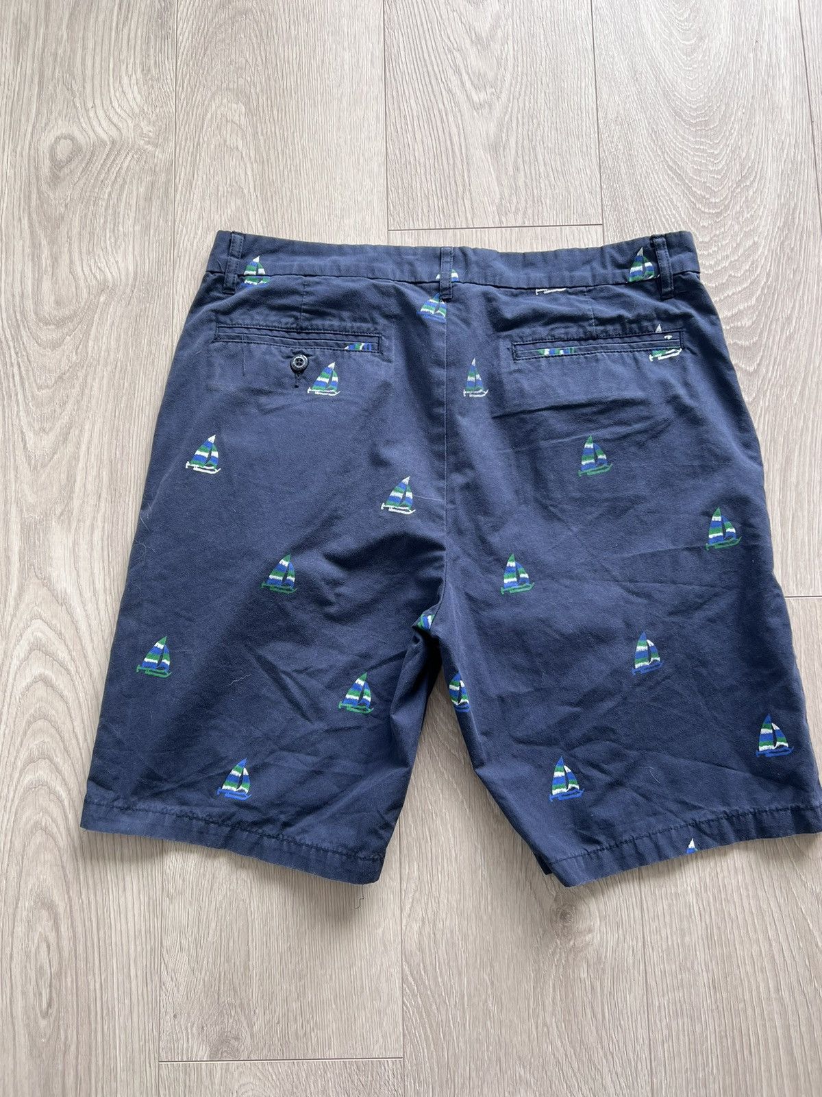 Stussy × Vintage Stussy Sailboat Shorts Chino Size US 33 - 3 Thumbnail