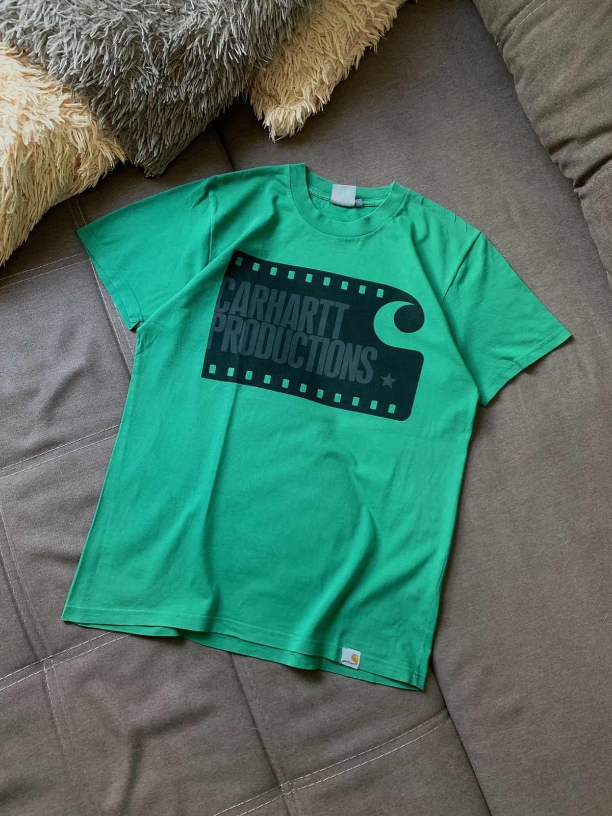 Carhartt Carhartt Y2K Carhartt Production Green streetwear T-shirt Size US S / EU 44-46 / 1 - 2 Thumbnail