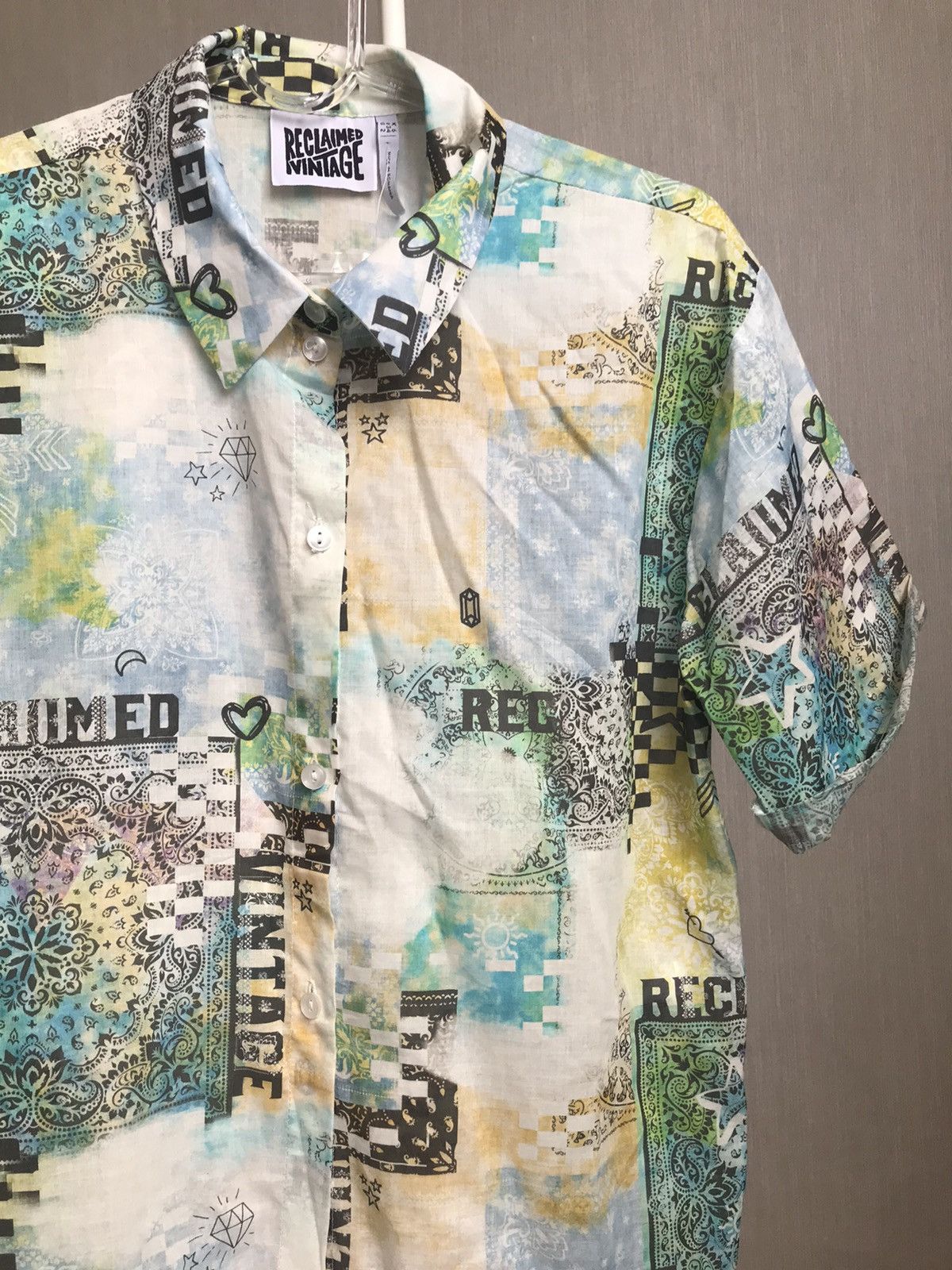 Vintage Reclaimed Vintage SS Hawaiian shirt size M Size XS / US 0-2 / IT 36-38 - 5 Thumbnail