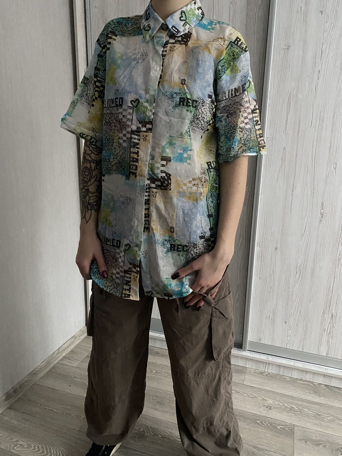 Vintage Reclaimed Vintage SS Hawaiian shirt size M Size XS / US 0-2 / IT 36-38 - 2 Thumbnail