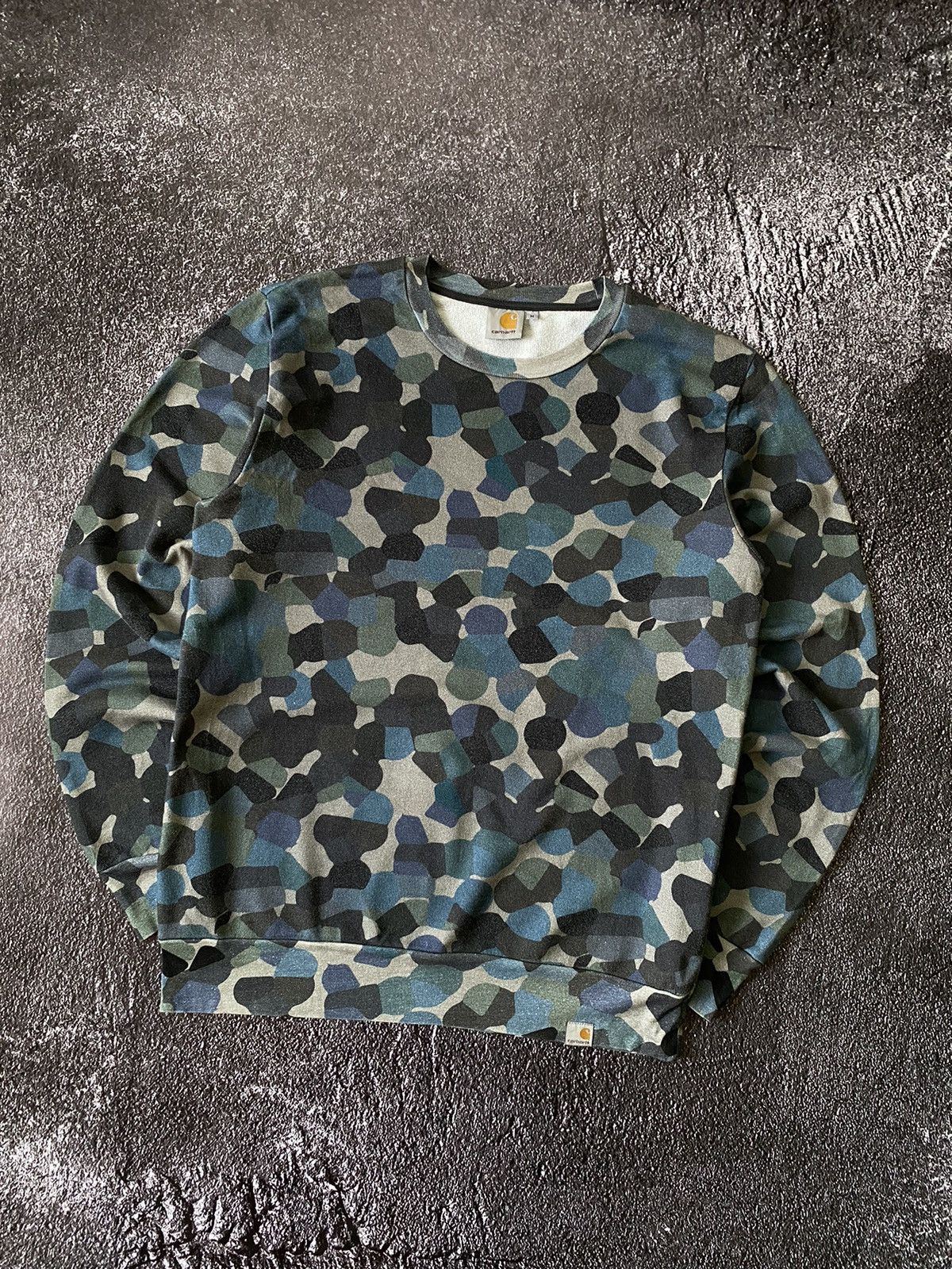 Carhartt Vintage Carhartt Camo Paint Sweat Sweatshirt Size M Size US M / EU 48-50 / 2 - 2 Thumbnail