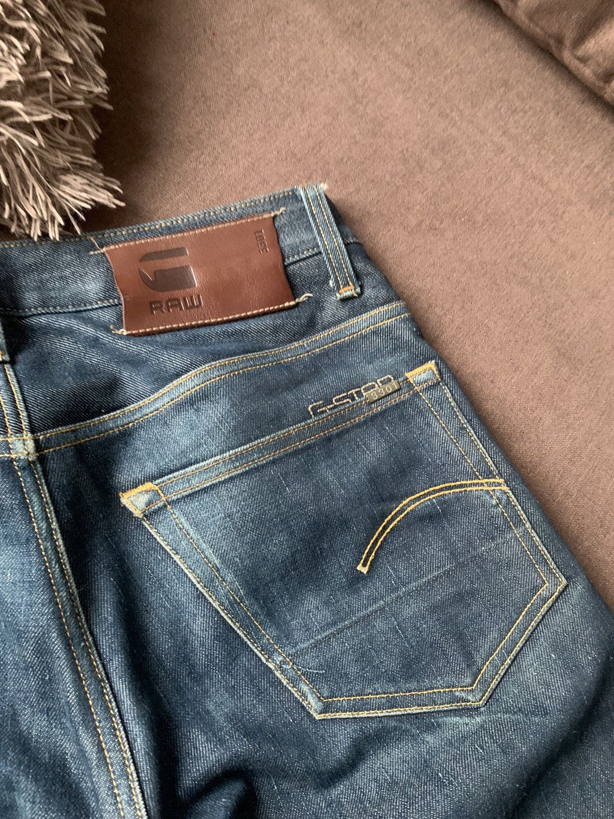 G-Star G-Star Raw Selvedge Low Tapered RL Distressed Denim W29 L34 Size US 29 - 5 Thumbnail