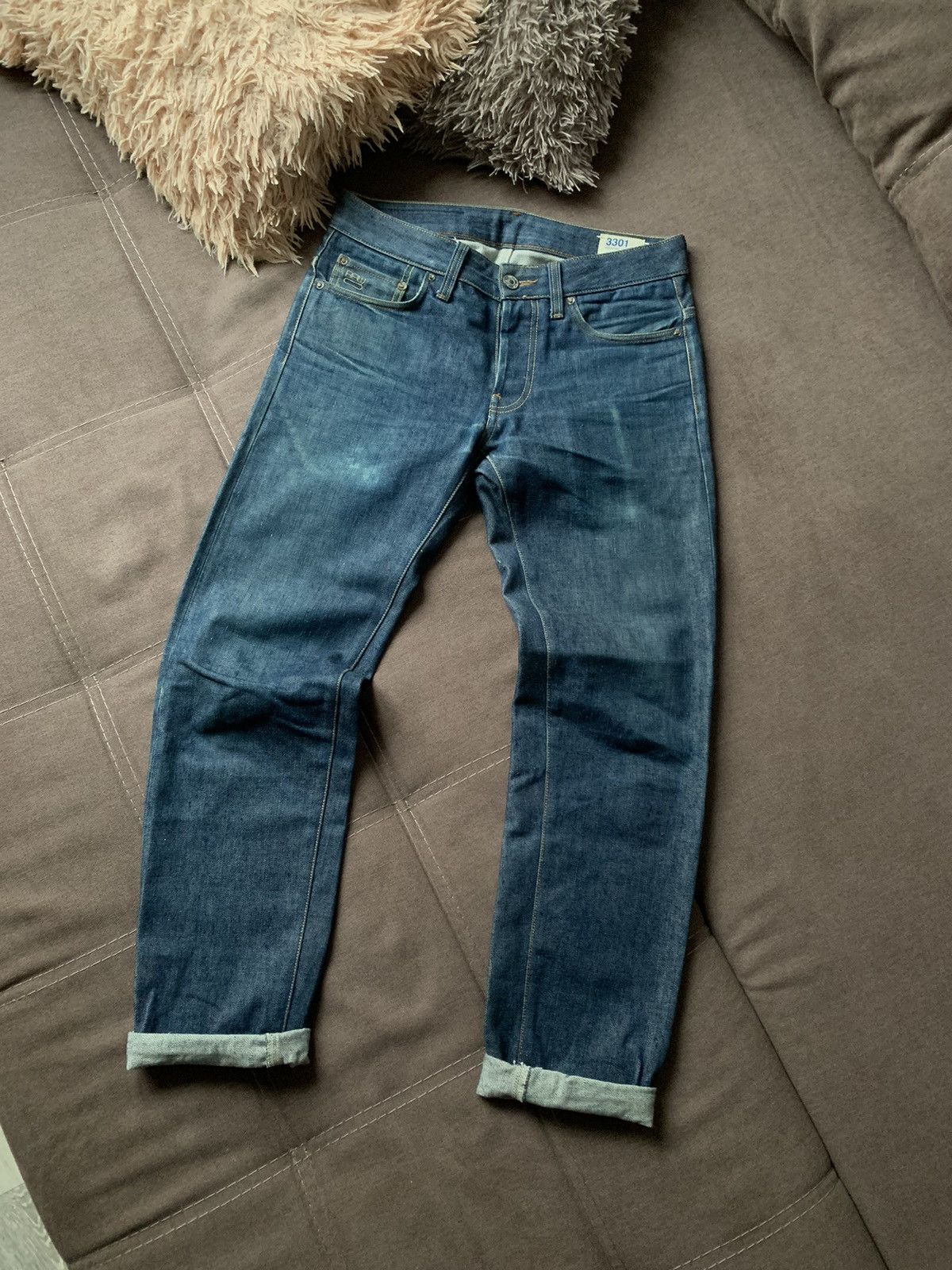 G-Star G-Star Raw Selvedge Low Tapered RL Distressed Denim W29 L34 Size US 29 - 4 Thumbnail