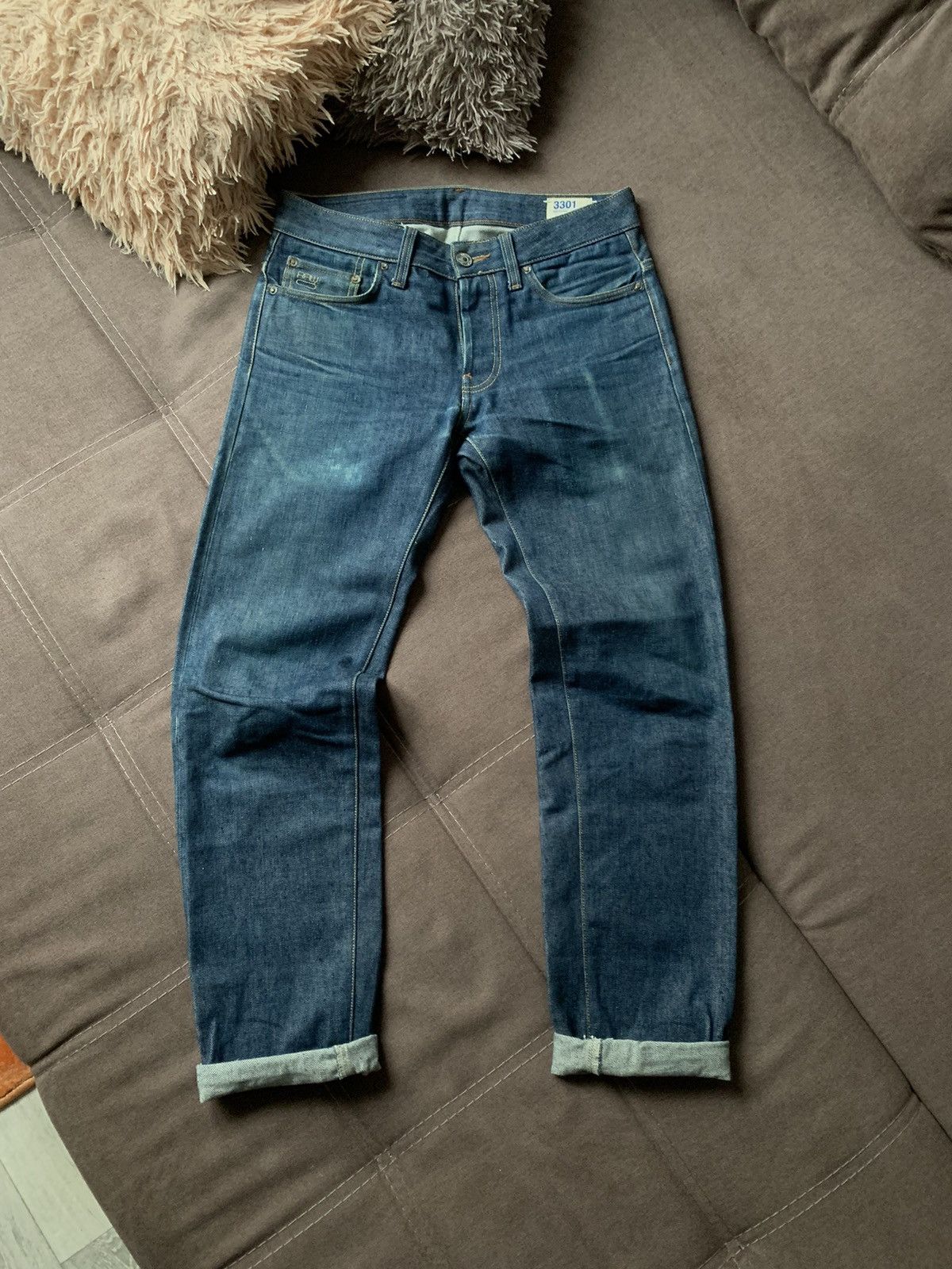 G-Star G-Star Raw Selvedge Low Tapered RL Distressed Denim W29 L34 Size US 29 - 1 Thumbnail