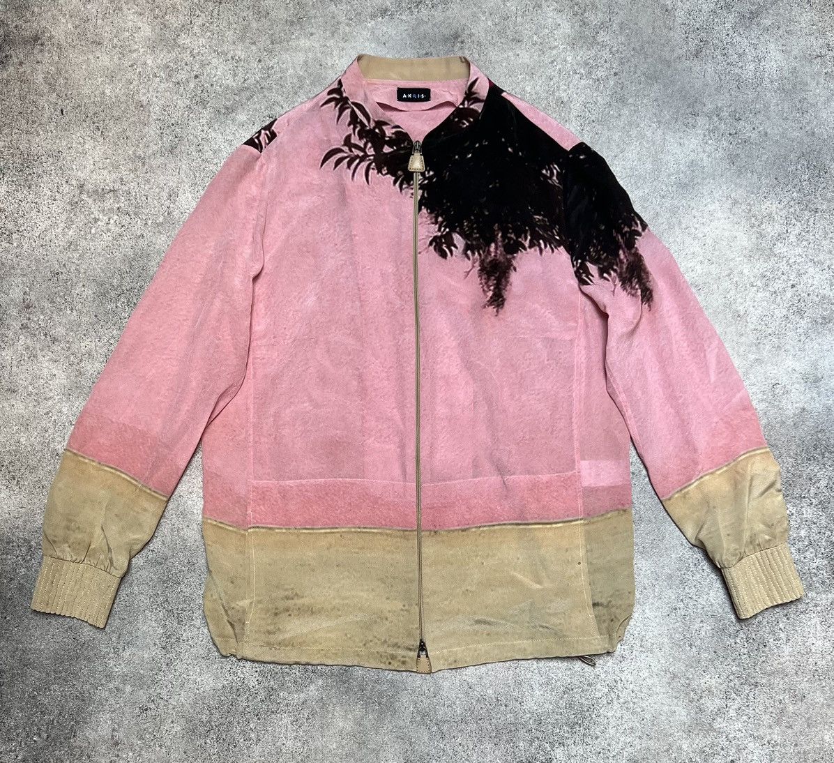 AKRIS full zip silk shirt