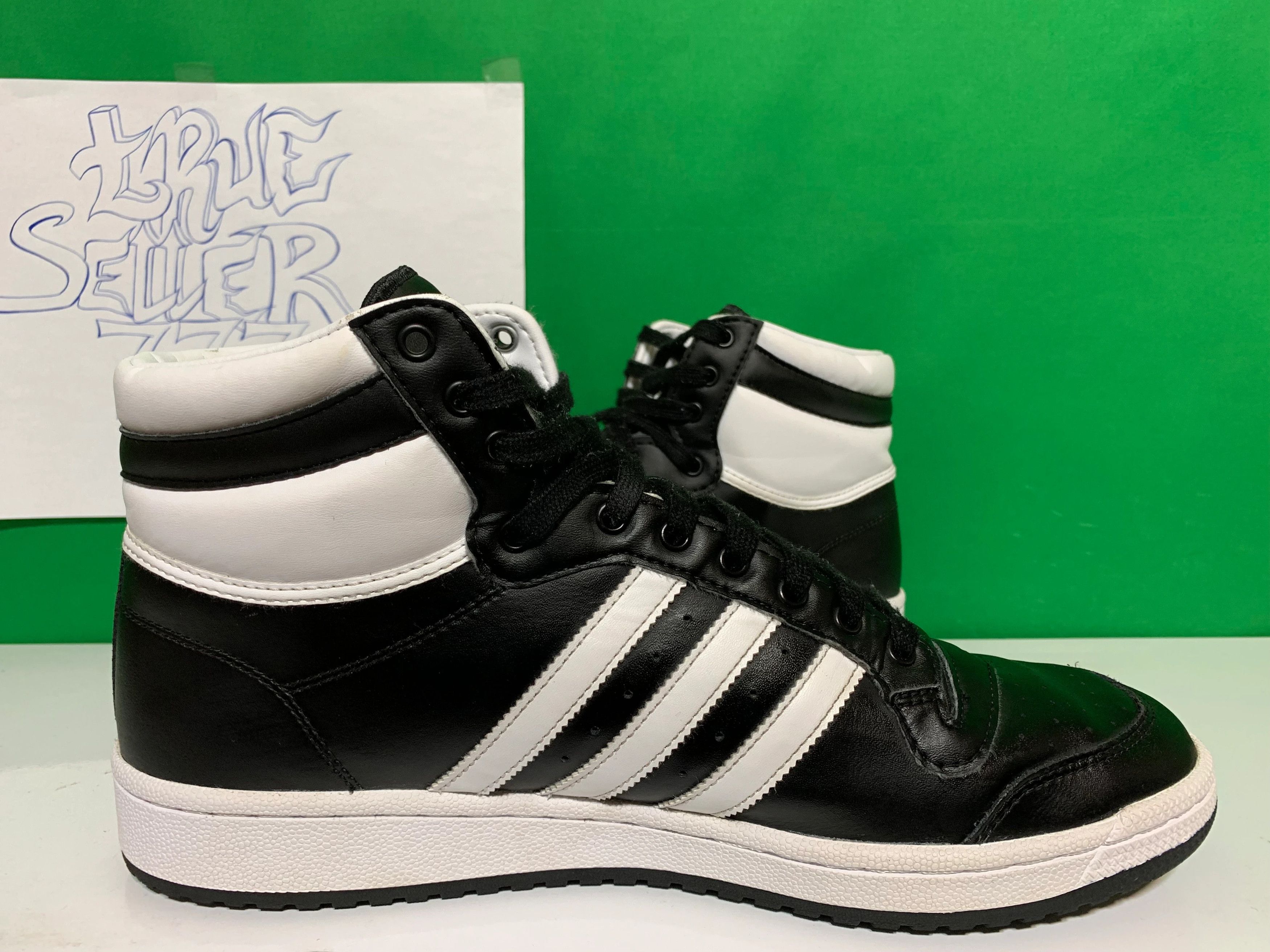 Adidas × Vintage Adidas TOP TEN RB Black White Size US 15 / EU 48 - 3 Thumbnail
