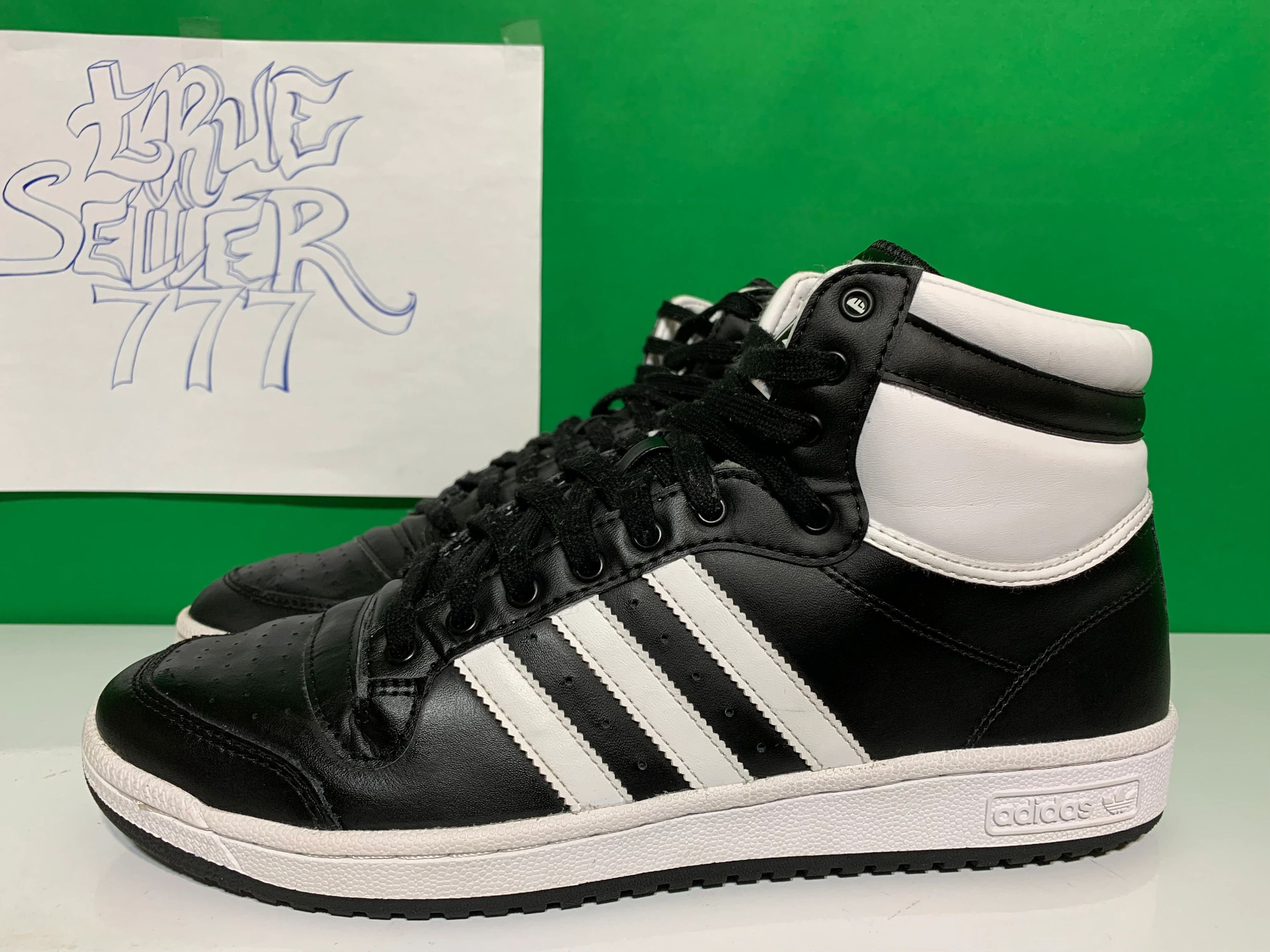 Adidas × Vintage Adidas TOP TEN RB Black White Size US 15 / EU 48 - 2 Thumbnail