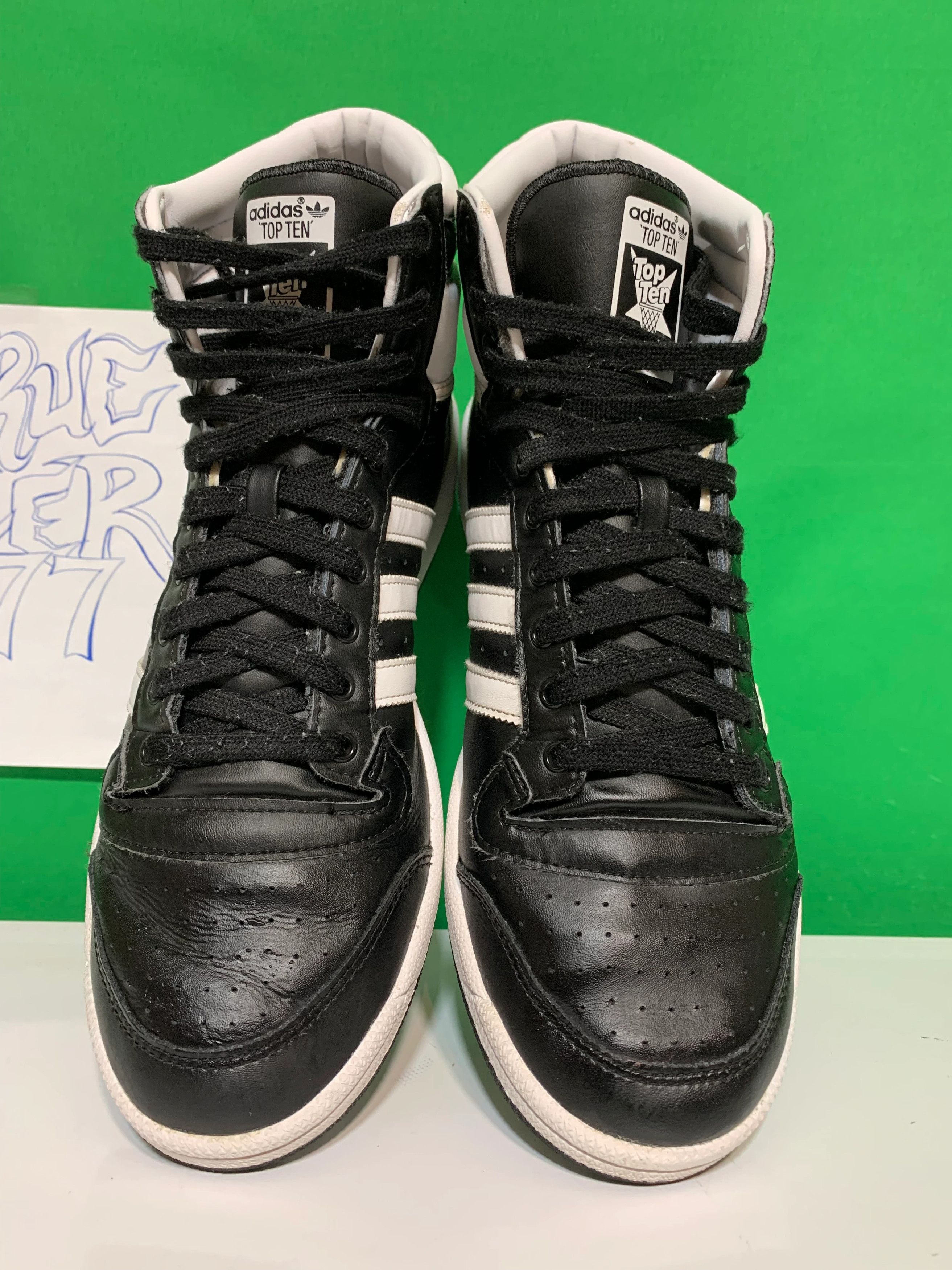 Adidas × Vintage Adidas TOP TEN RB Black White Size US 15 / EU 48 - 7 Thumbnail