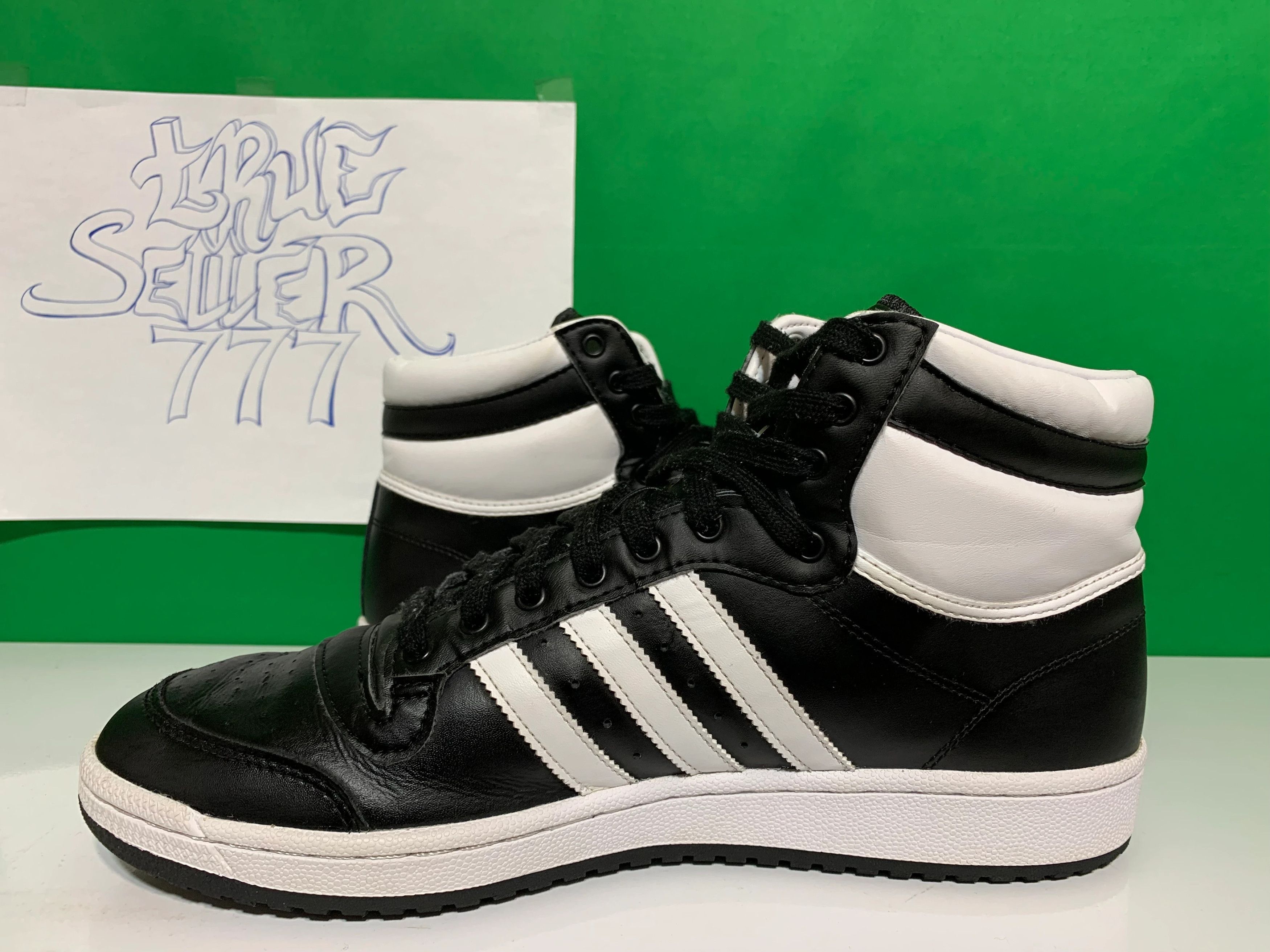 Adidas × Vintage Adidas TOP TEN RB Black White Size US 15 / EU 48 - 4 Thumbnail