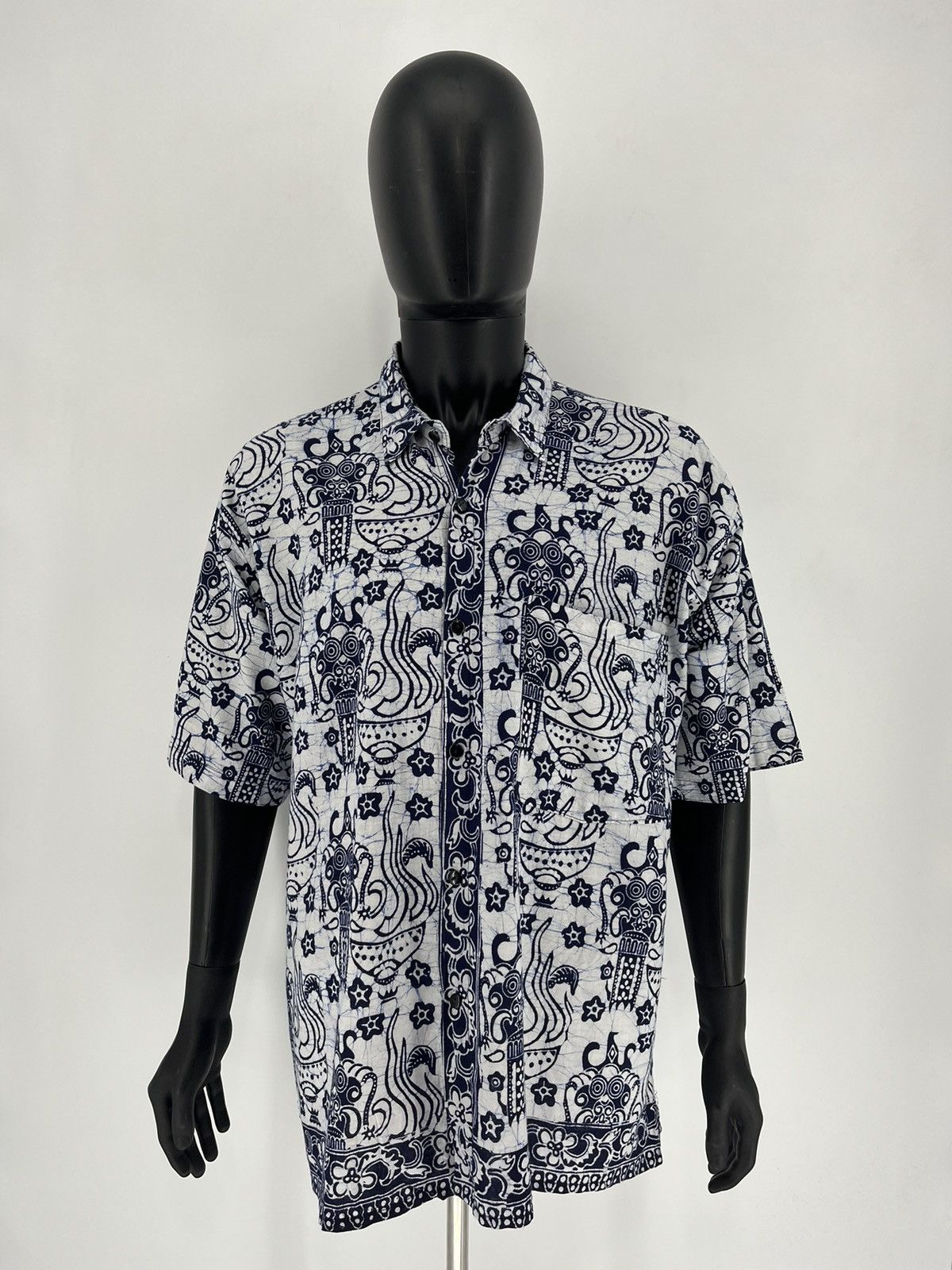 Vintage Vintage Crazy Aloha Joe Hawaiian Shirt Beach Surfing Rare Size US L / EU 52-54 / 3 - 2 Thumbnail