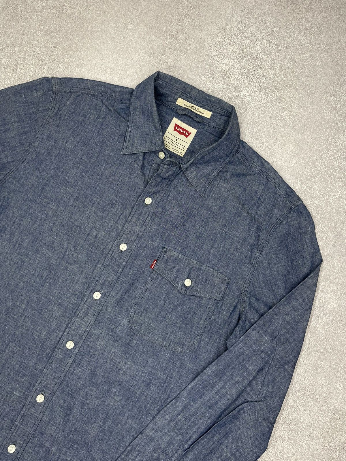 Levi's × Levi's Vintage Clothing × Vintage Vintage Levis Denim Shirt Blue Y2K Size M Size US M / EU 48-50 / 2 - 3 Thumbnail