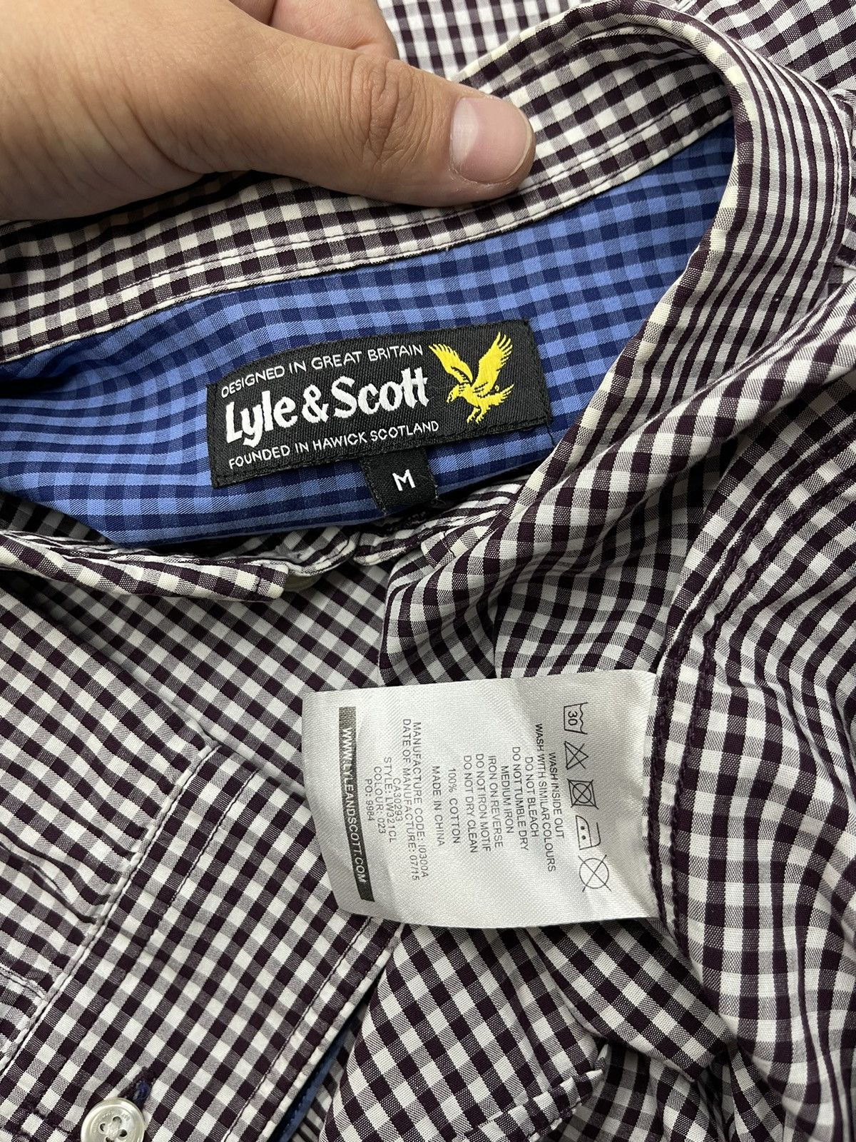 Lyle & Scott Mens Lyle Scott Shirt Into a Cage Y2K Size M Size US M / EU 48-50 / 2 - 6 Thumbnail