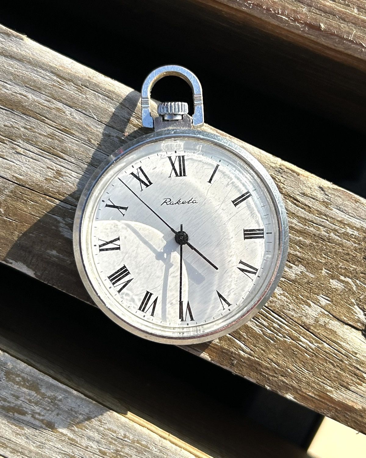 Vintage Vintage Soviet Raketa Mechanical Pocket Watch USSR 1980s | Grailed
