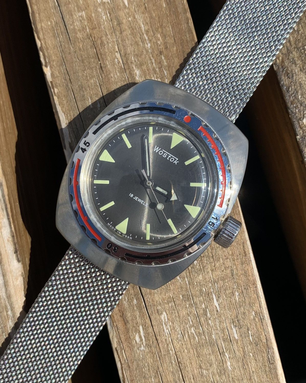 Vintage Vintage Soviet Mechanical Watch Vostok Amphibia USSR 1980s Size ONE SIZE - 10 Thumbnail