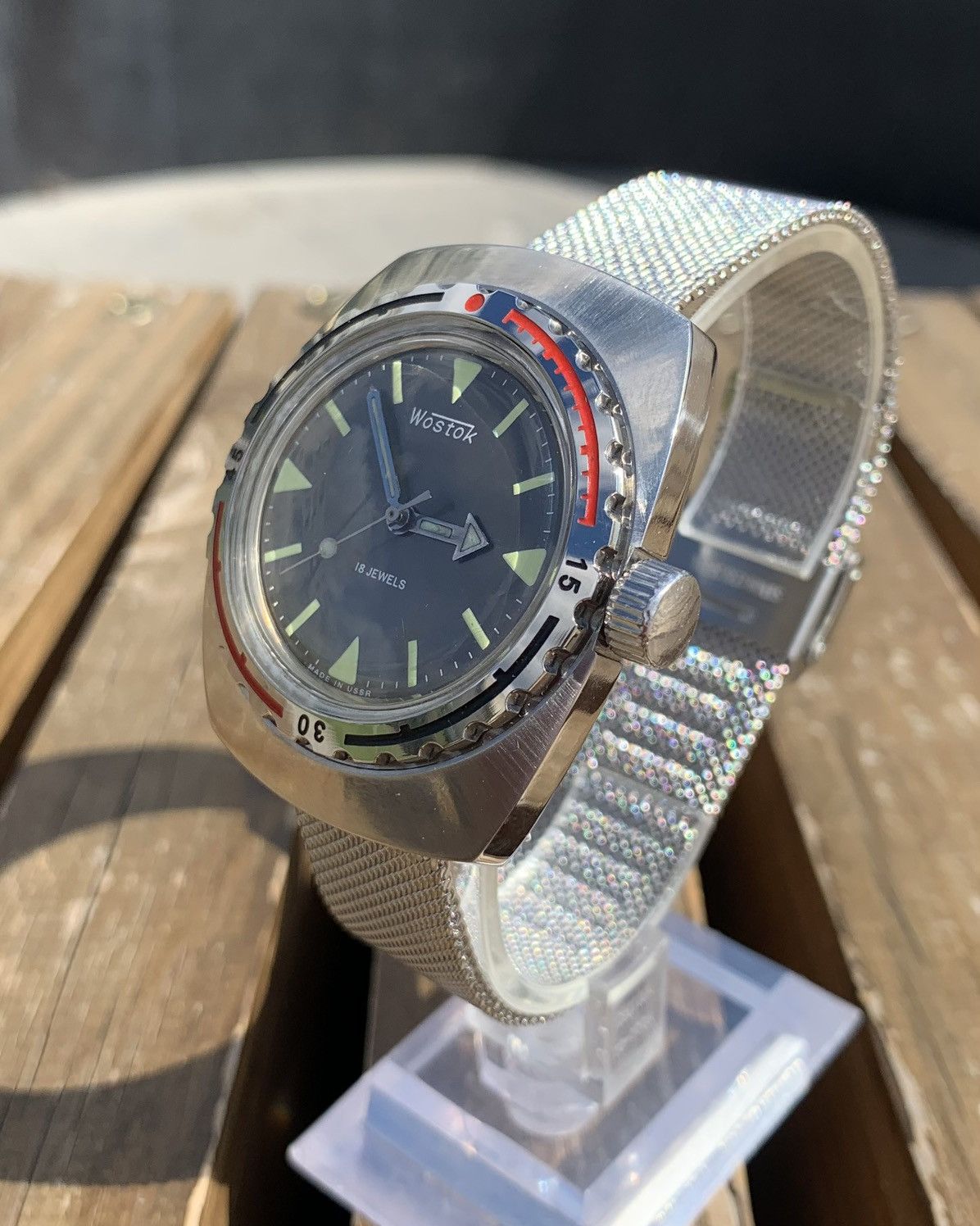 Vintage Vintage Soviet Mechanical Watch Vostok Amphibia USSR 1980s Size ONE SIZE - 4 Thumbnail