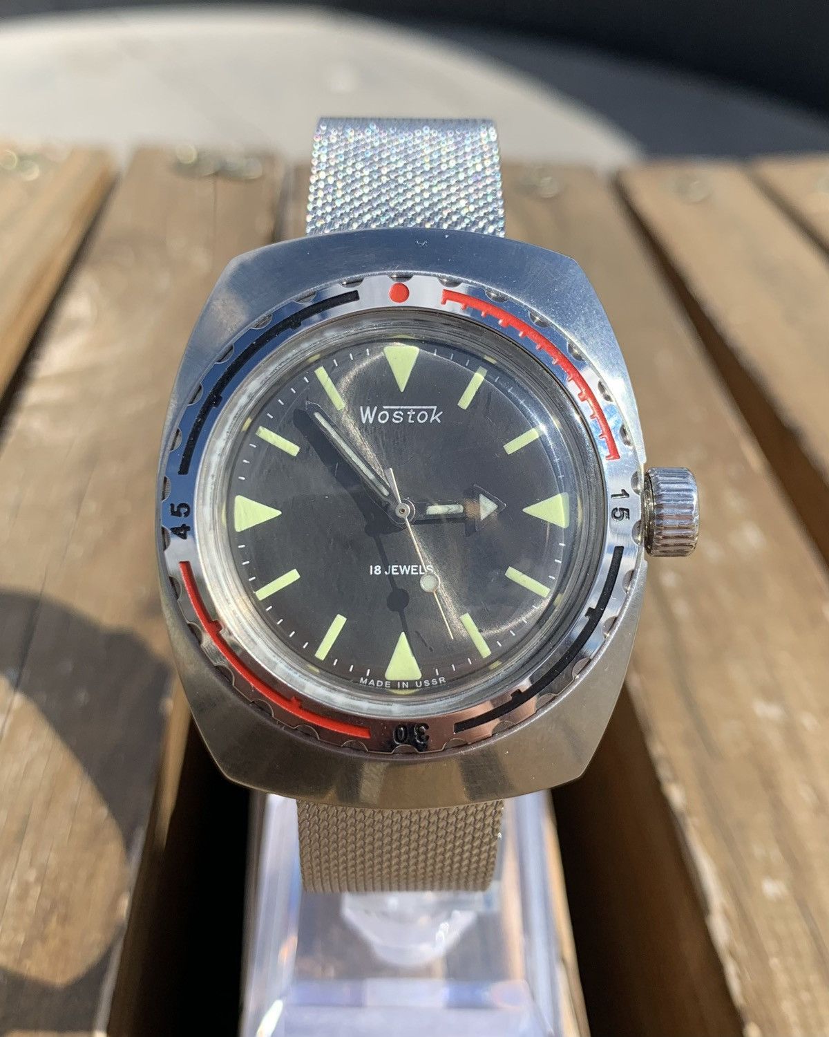 Vintage Vintage Soviet Mechanical Watch Vostok Amphibia USSR 1980s Size ONE SIZE - 2 Thumbnail