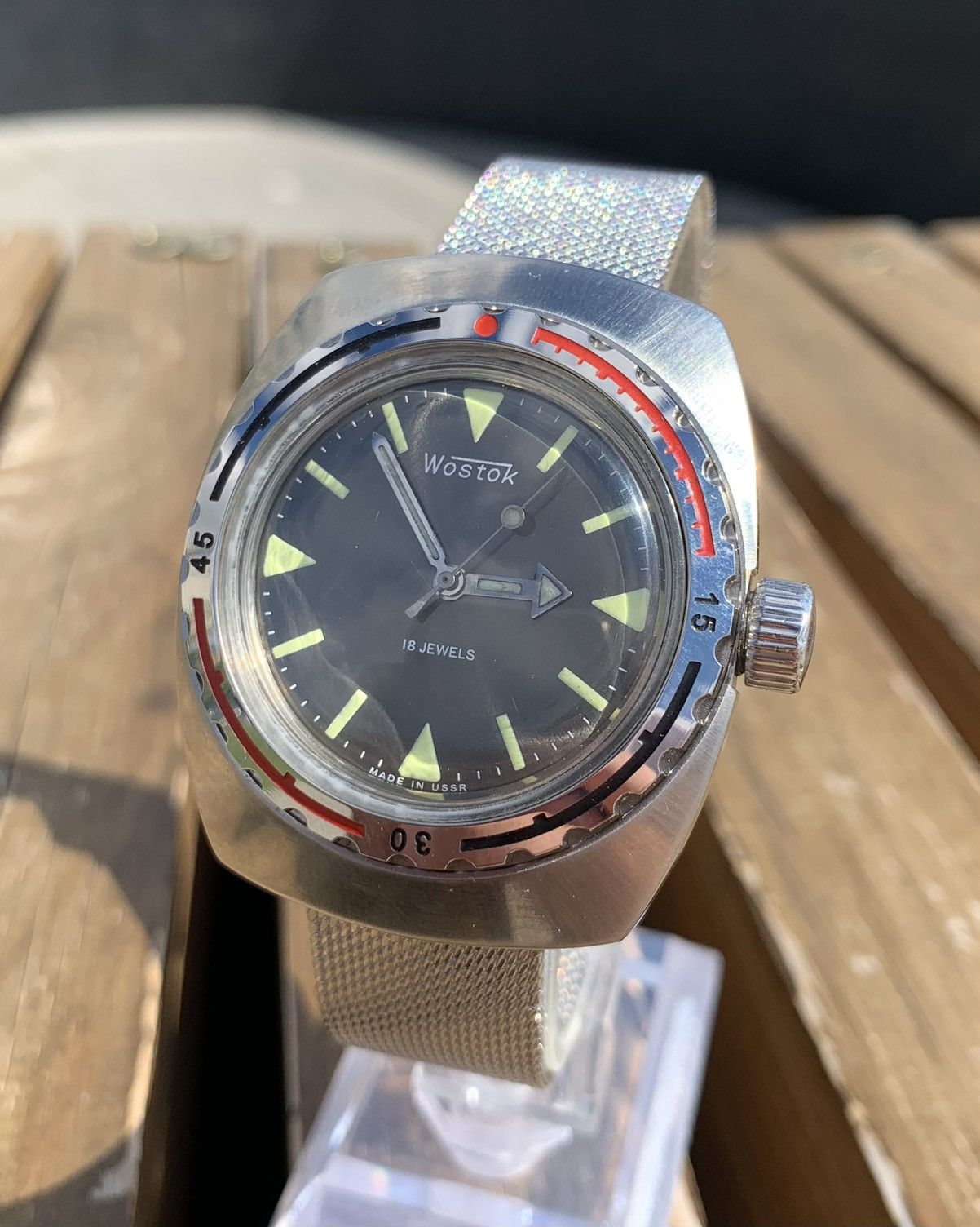Vintage Vintage Soviet Mechanical Watch Vostok Amphibia USSR 1980s Size ONE SIZE - 1 Thumbnail