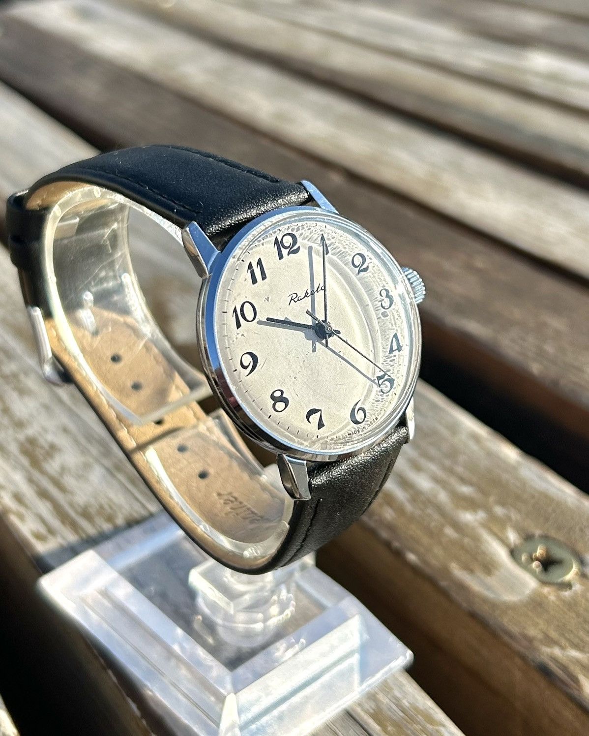 Vintage Vintage Soviet Raketa Watch Mechanical Wristwatch USSR 1980s Size ONE SIZE - 4 Thumbnail