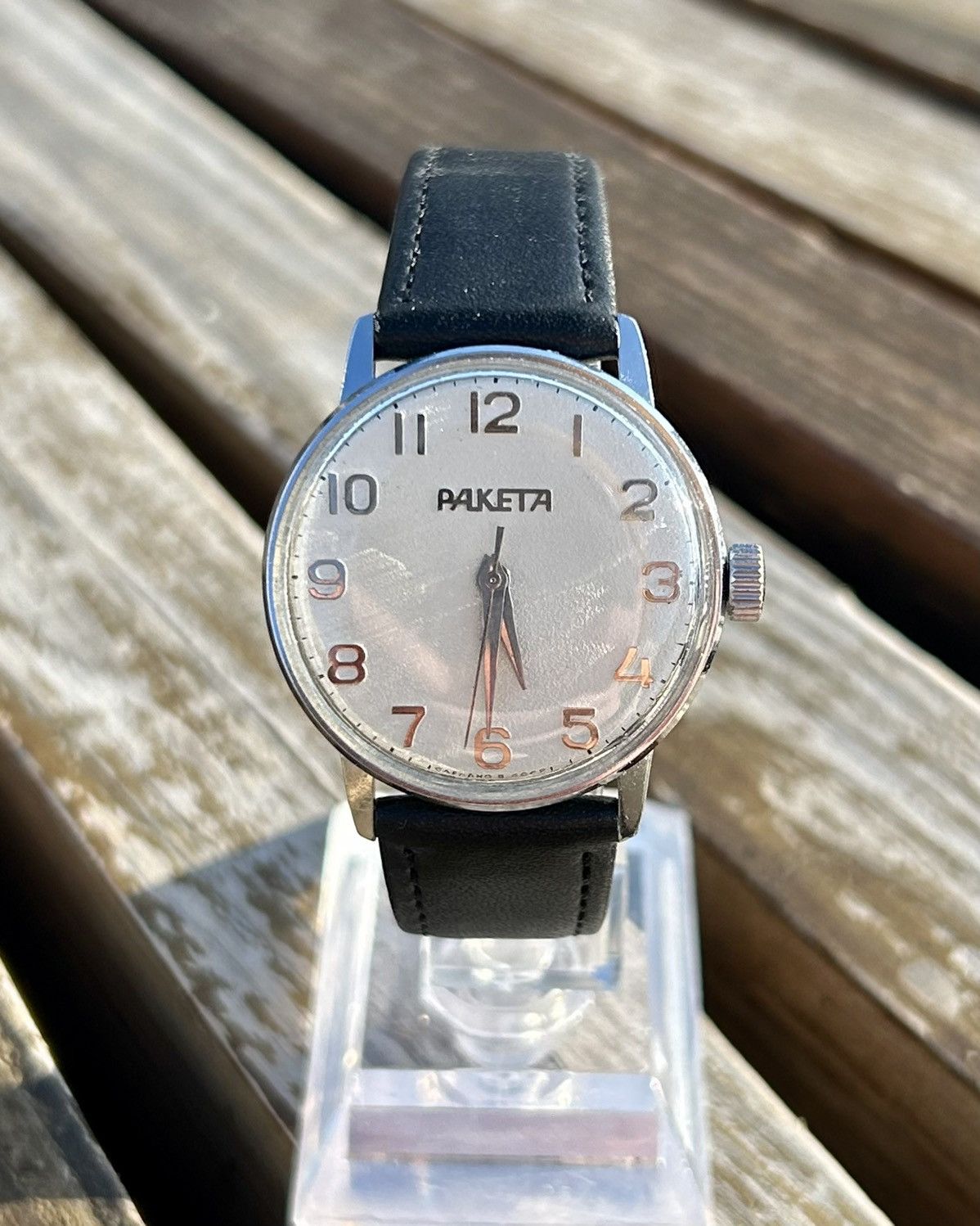 Vintage Vintage Soviet Raketa Watch Mechanical Wristwatch USSR 1980s Size ONE SIZE - 3 Thumbnail