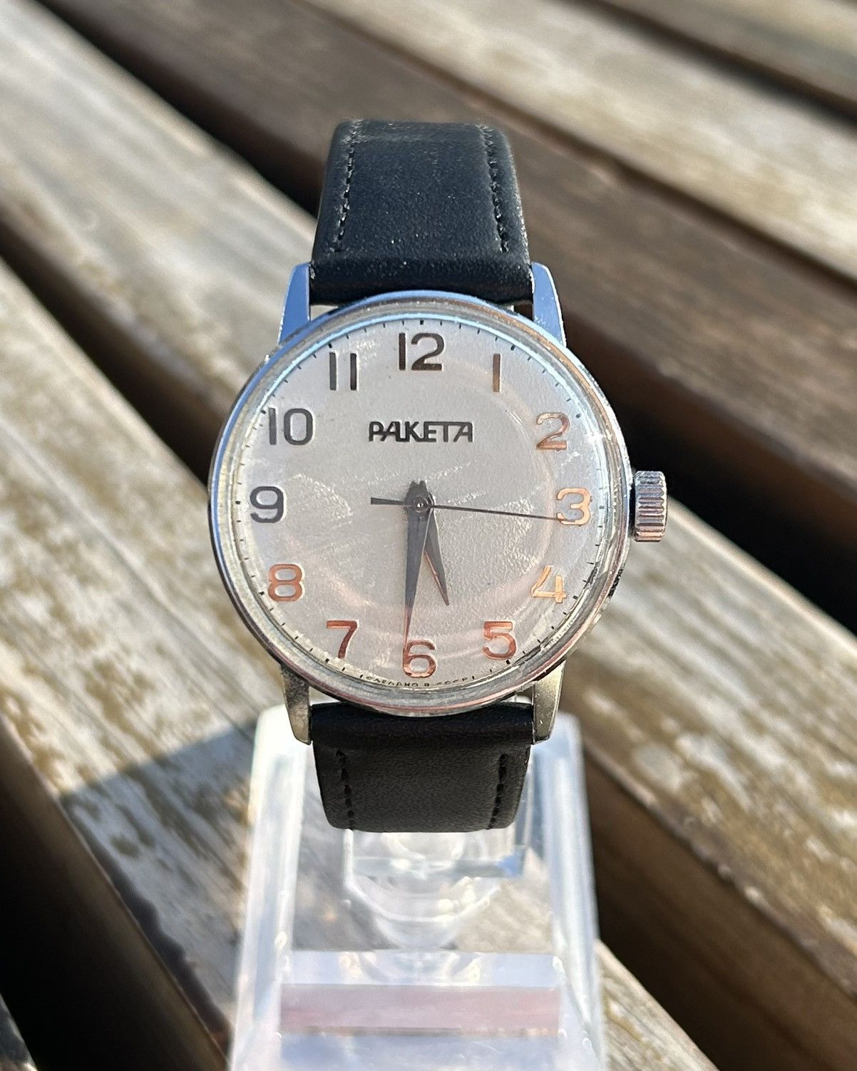 Vintage Vintage Soviet Raketa Watch Mechanical Wristwatch USSR 1980s Size ONE SIZE - 2 Thumbnail