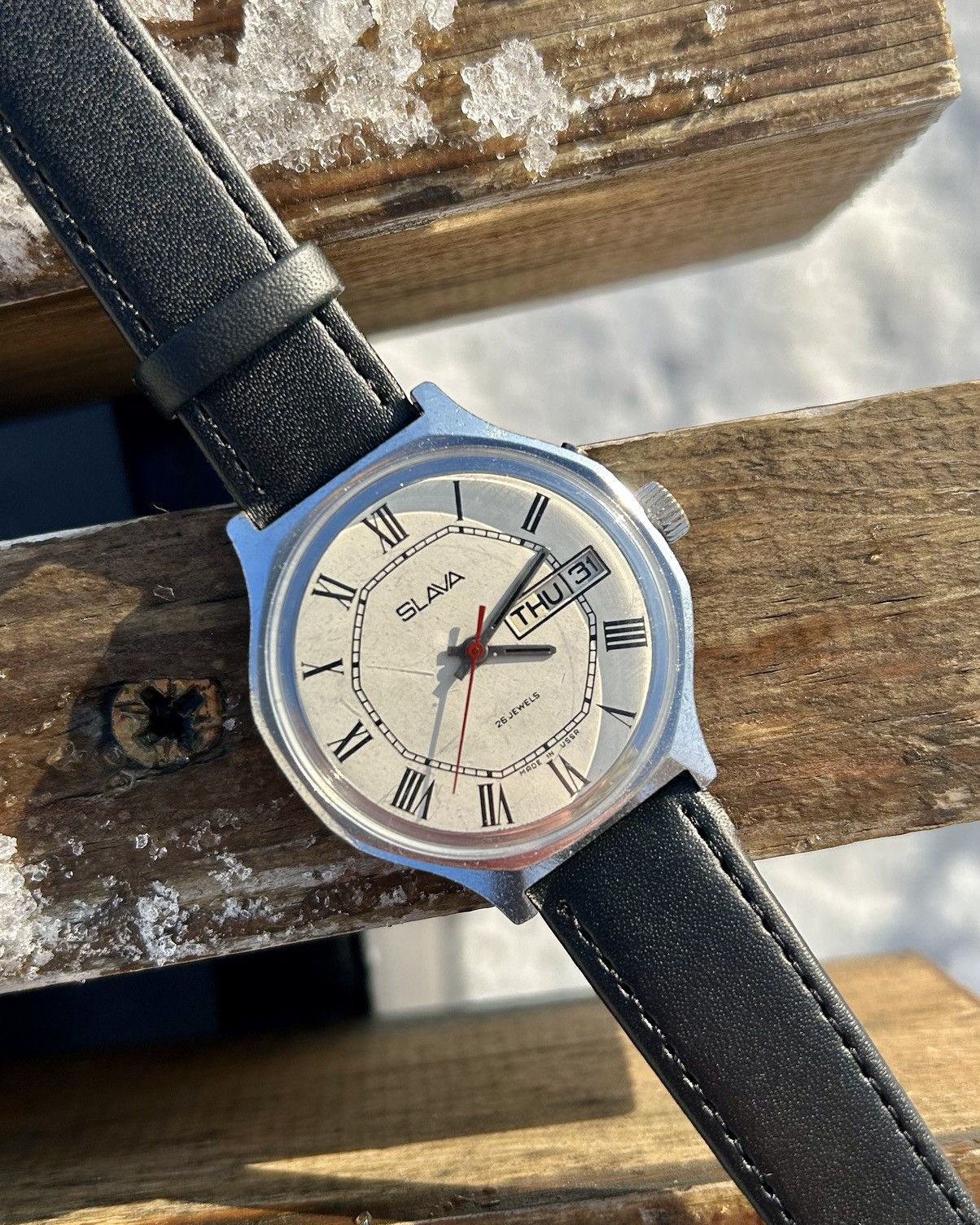 Other Vintage Soviet Watch Slava USSR Mechanical Wristwatch 1980s Size ONE SIZE - 12 Thumbnail