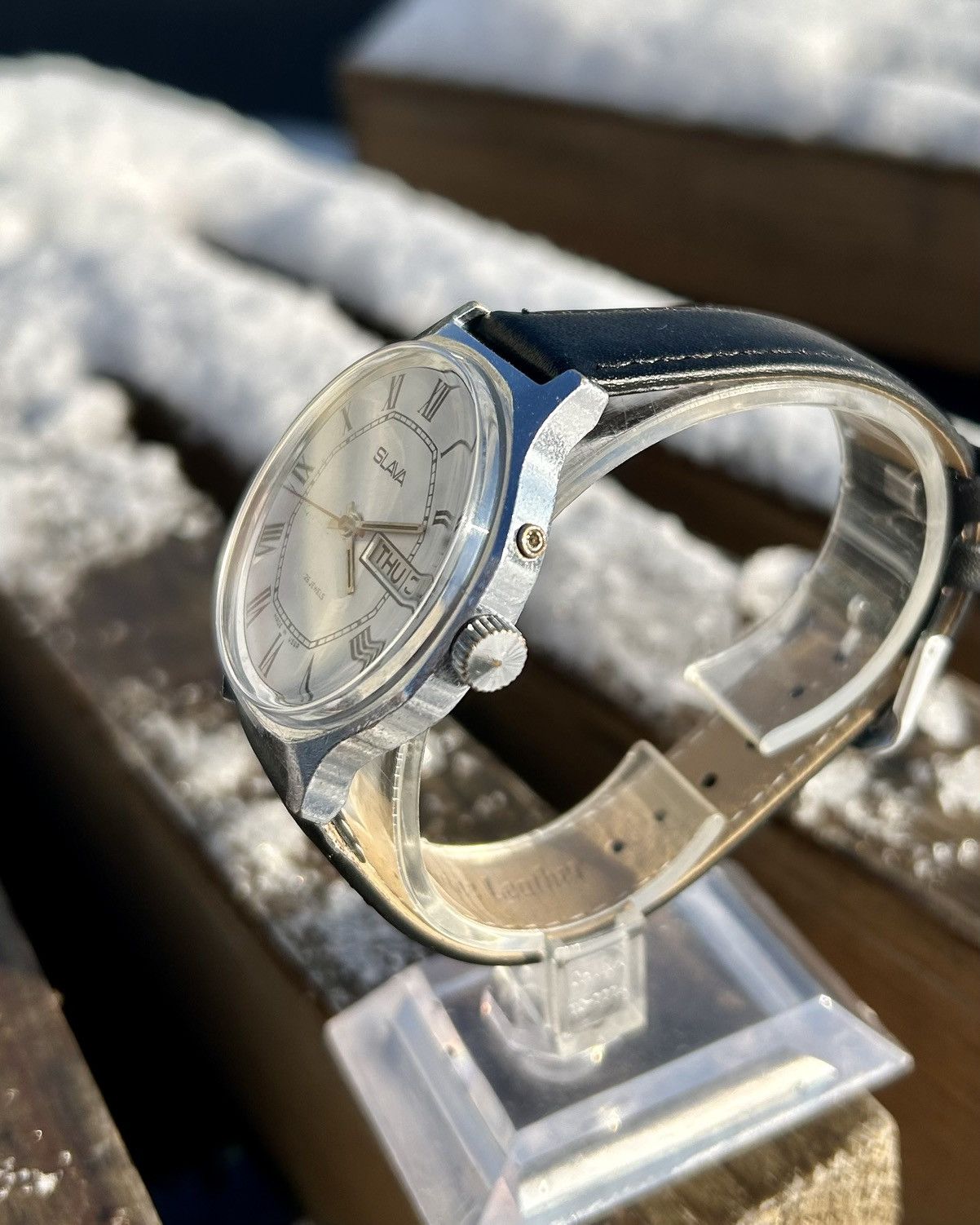 Other Vintage Soviet Watch Slava USSR Mechanical Wristwatch 1980s Size ONE SIZE - 5 Thumbnail