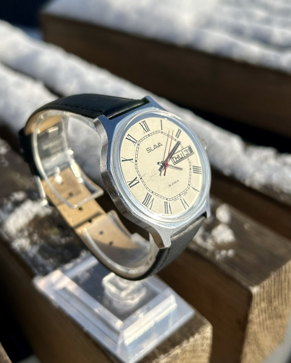 Other Vintage Soviet Watch Slava USSR Mechanical Wristwatch 1980s Size ONE SIZE - 9 Thumbnail