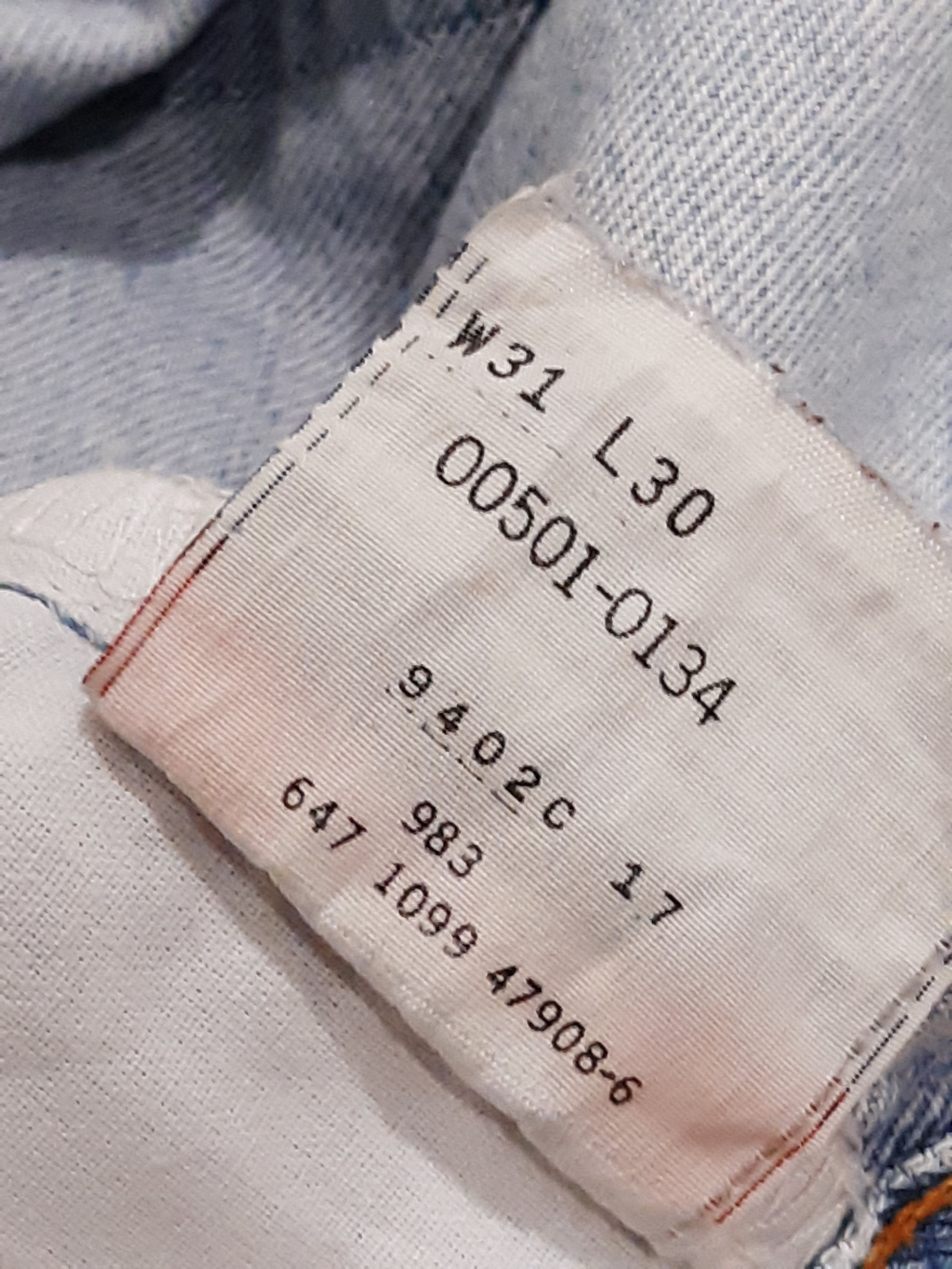 Levi's × Vintage Levis 501 Jeans Vintage Size US 31 - 12 Thumbnail