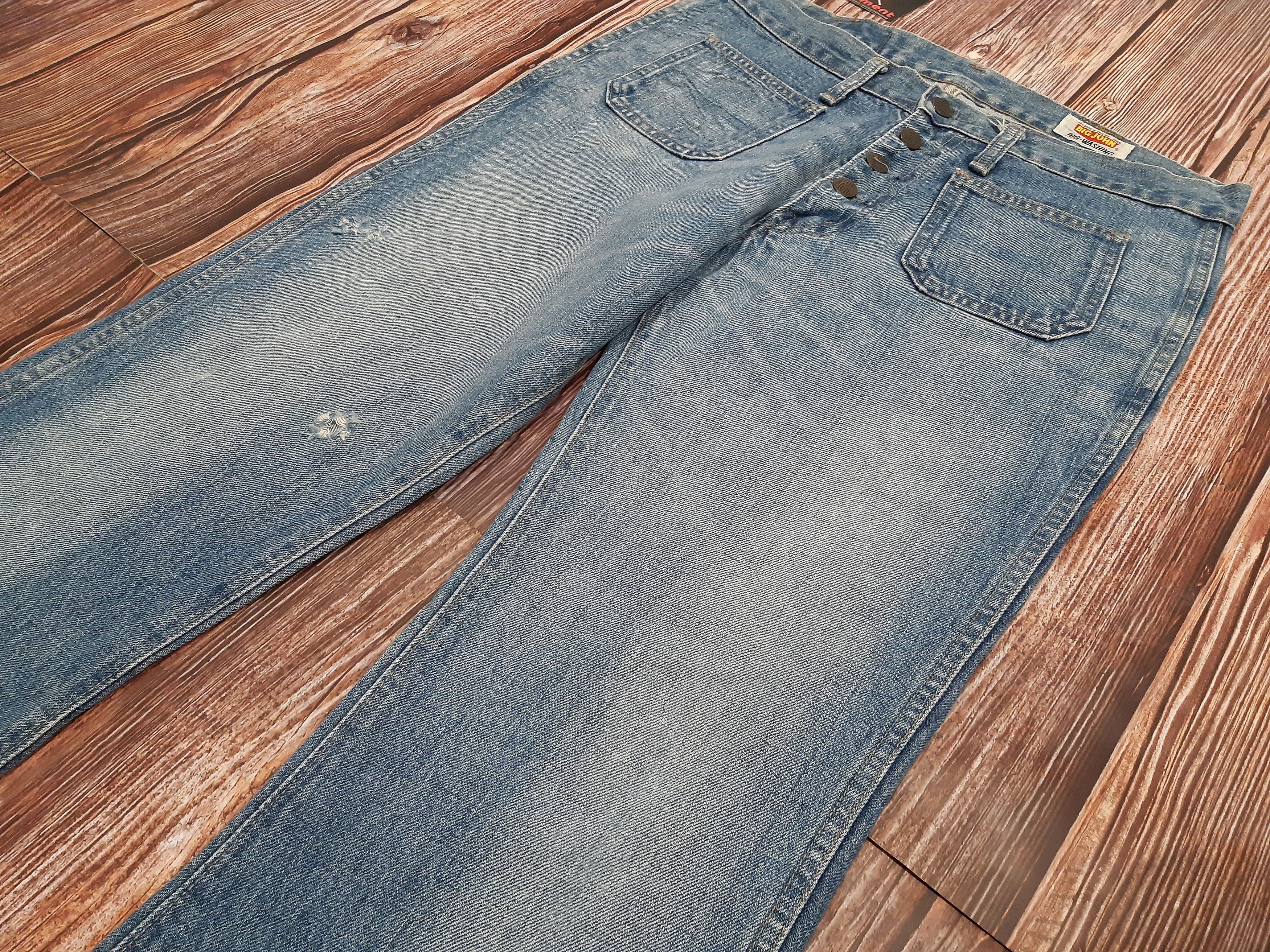 Big John Flare Bell Bottoms Jeans SCOVILL Vintage Size 33" - 3 Thumbnail